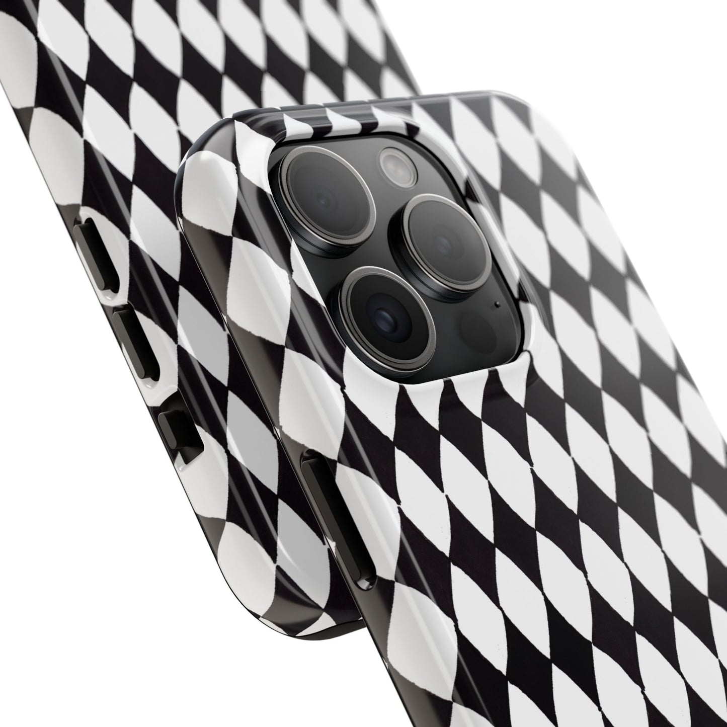 Diamond White / Black Phone Case