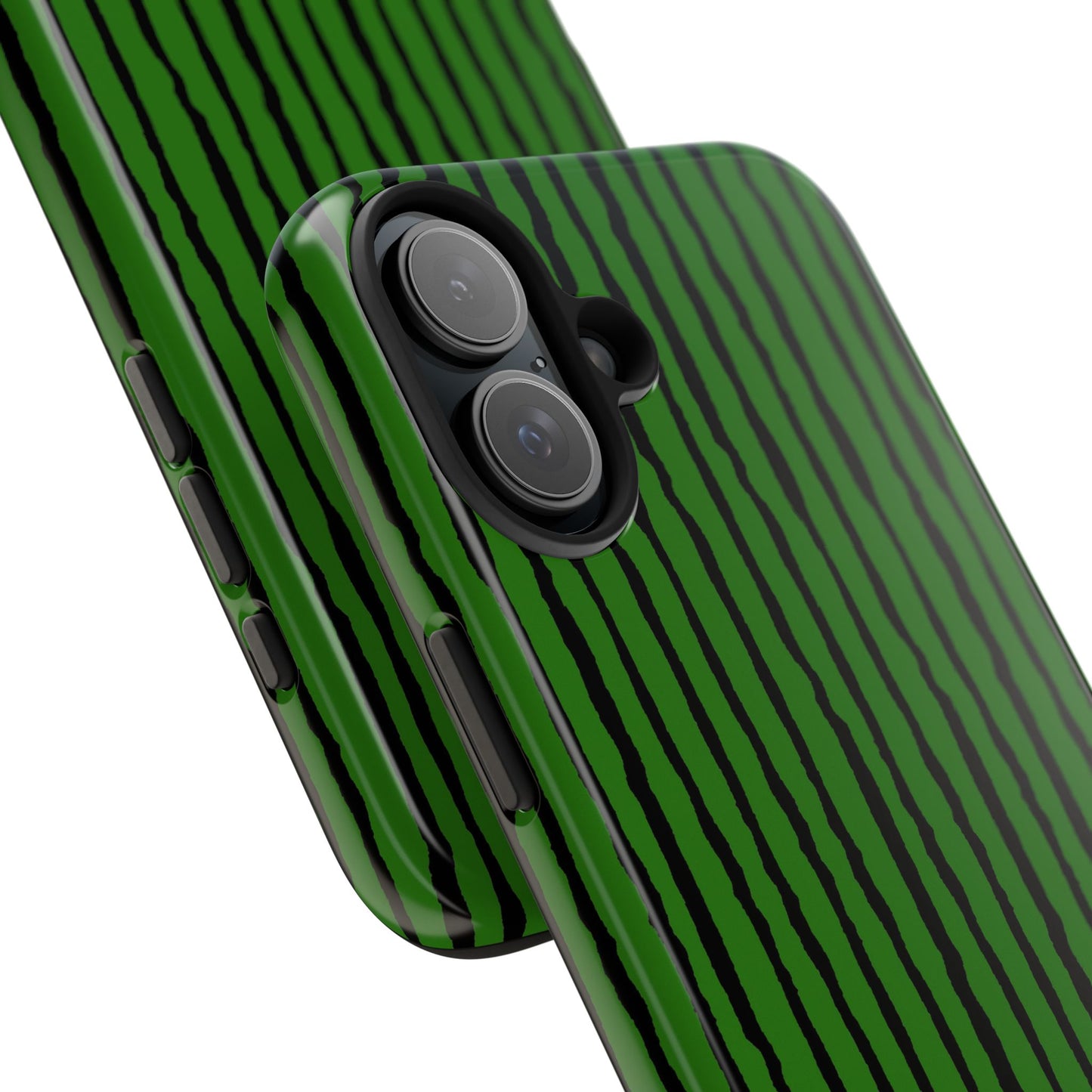 Sorta Stripe Green / Black Phone Case