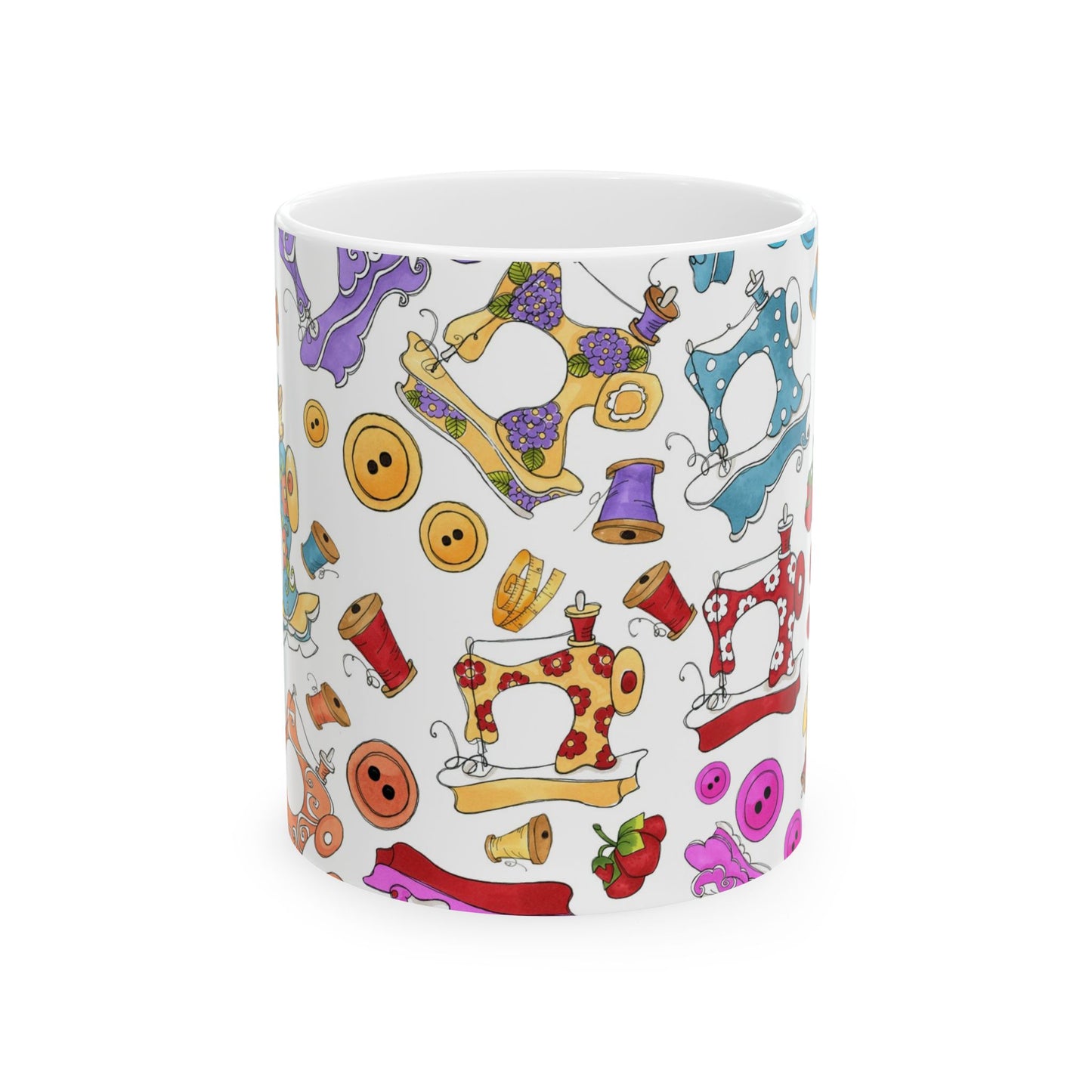 Sew Assorted White Cup
