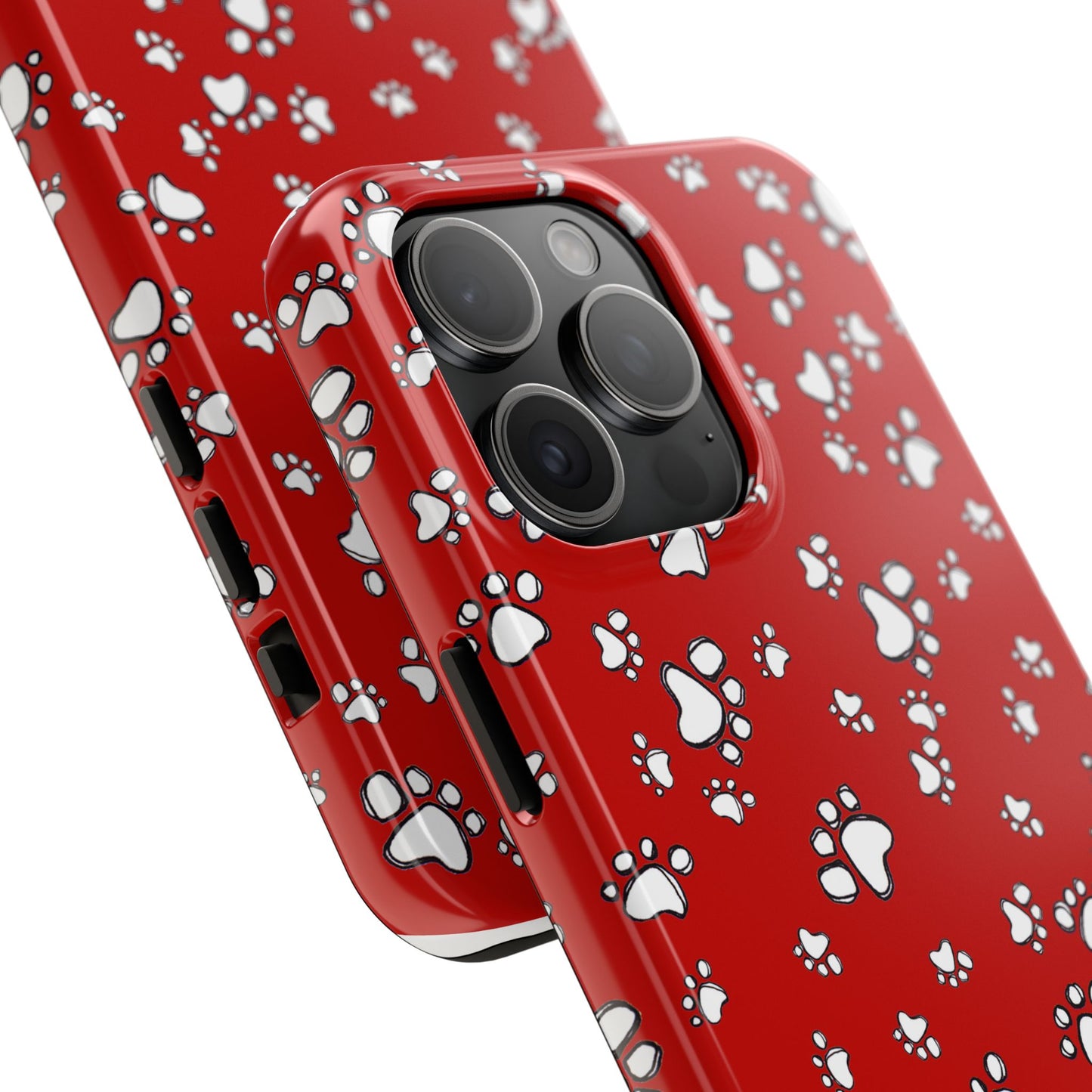 Paw Flakes Red Phone Case