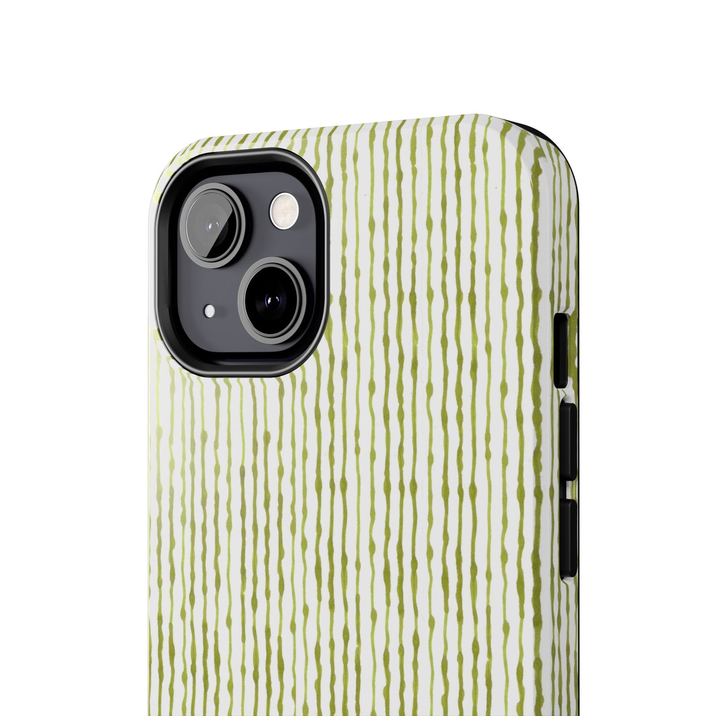 Faux Seersucker White / Green Phone Case