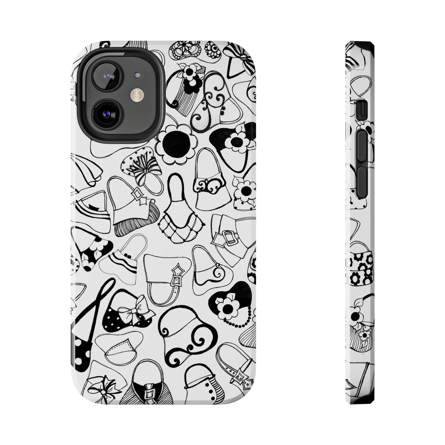 Handbags White / Black Phone Case