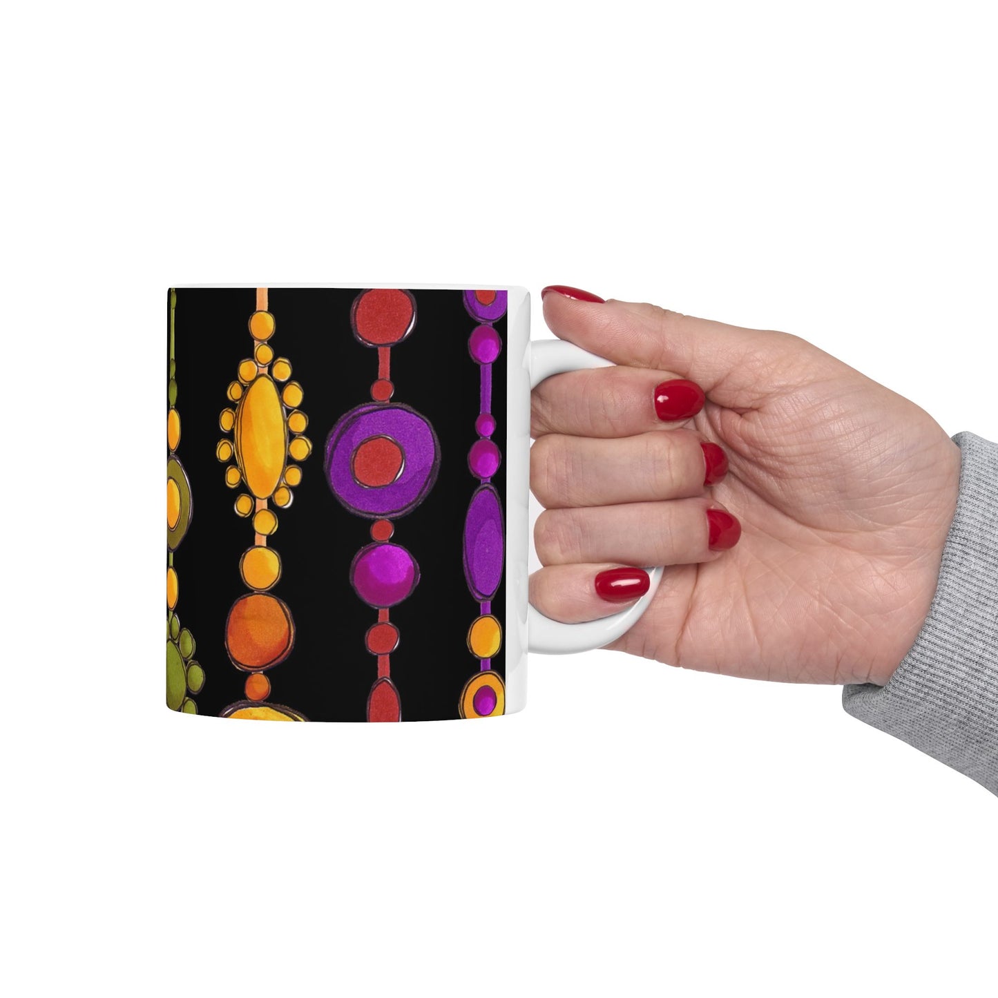 Spice Beaded Curtain Cup