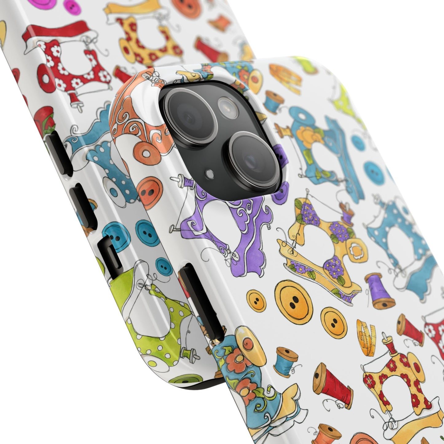 Sew Assorted White Phone Case