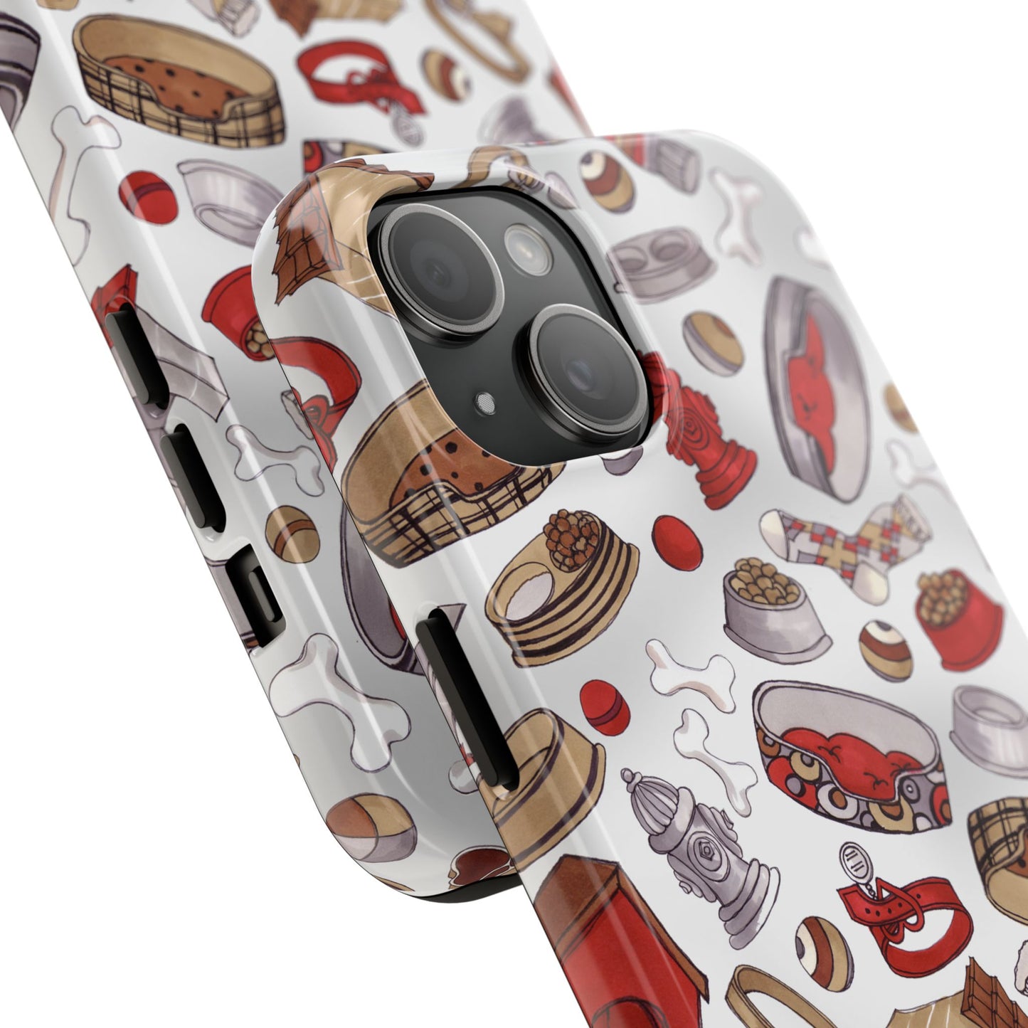 Doggie Stuff Gray Phone Case