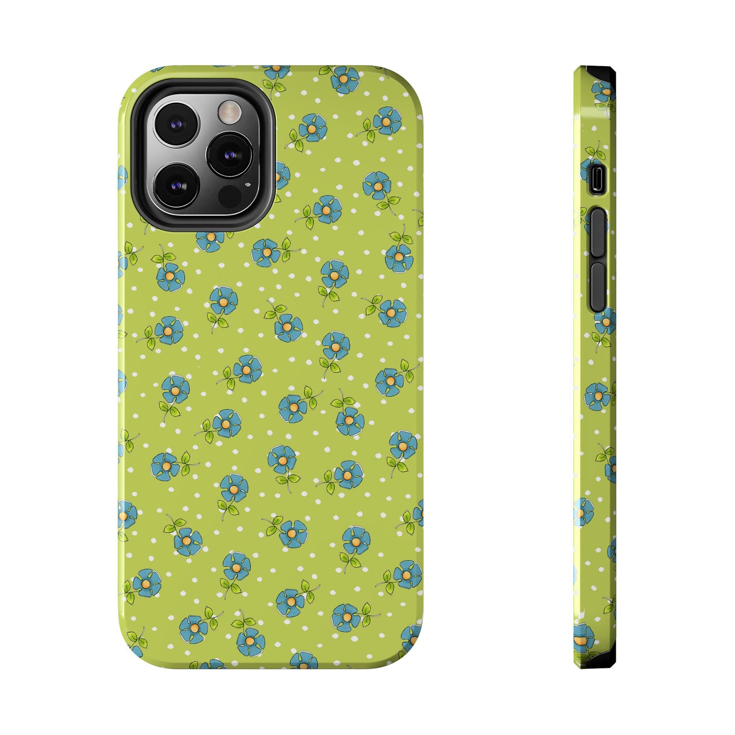 Daisy Dots Green Phone Case