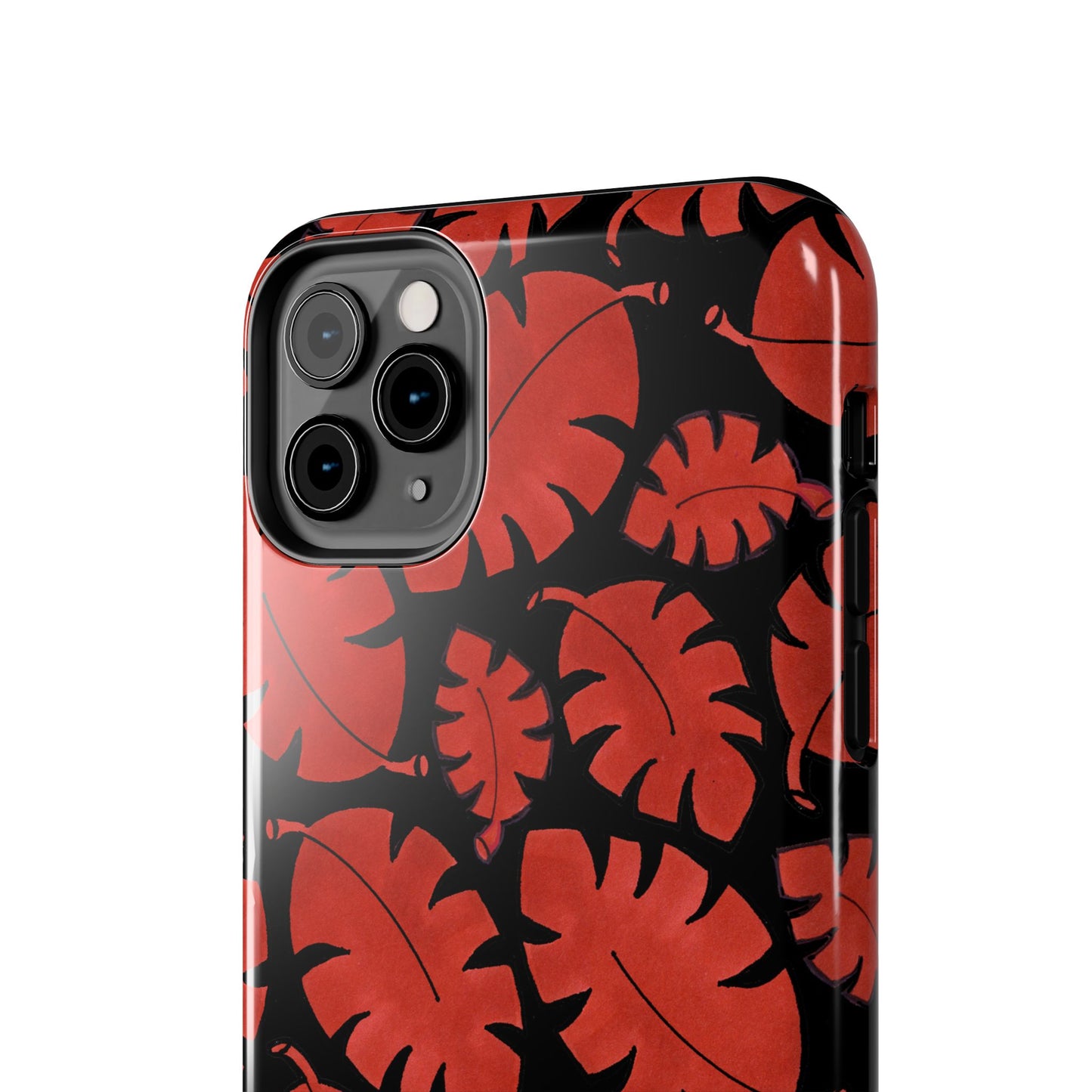 Red Bananas Black Phone Case