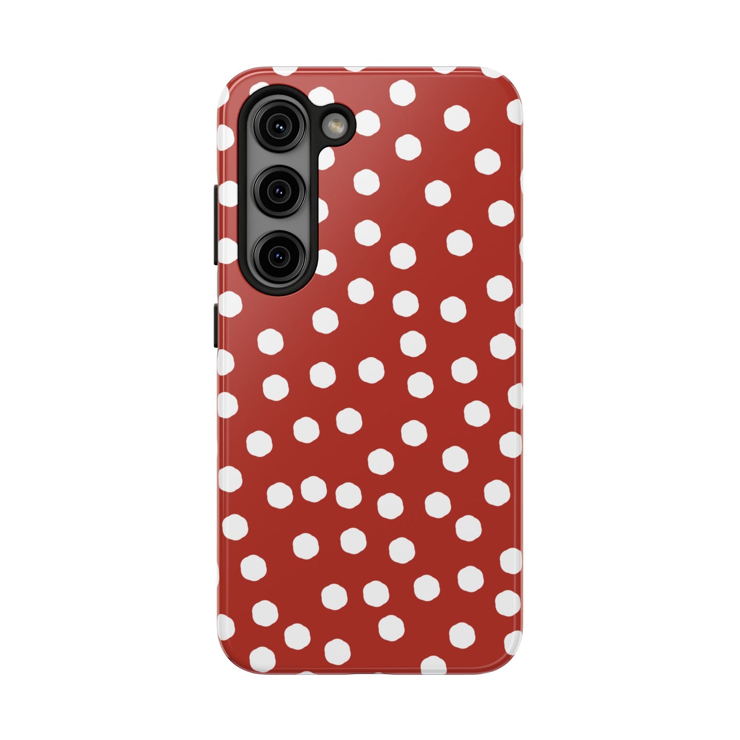Jumbo Dots Red / White Phone Case