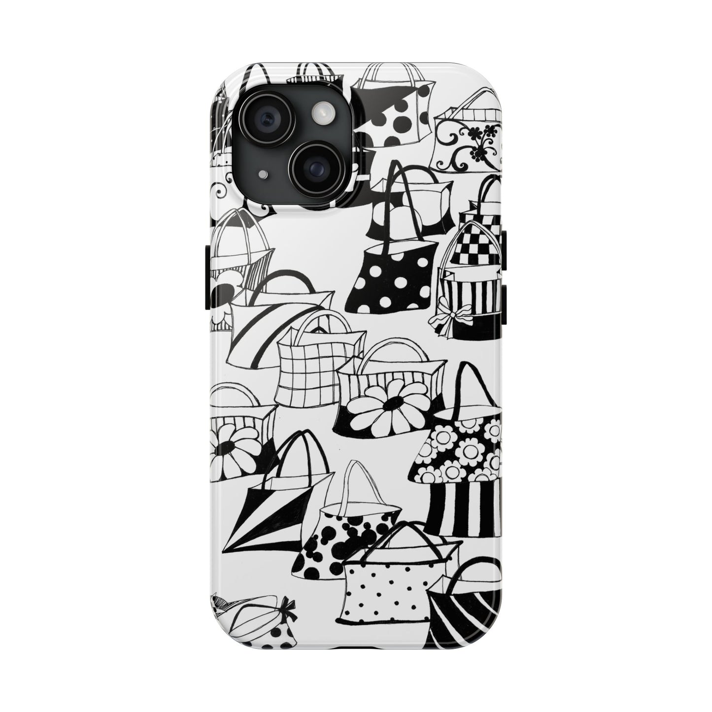 Totes White / Black Phone Case