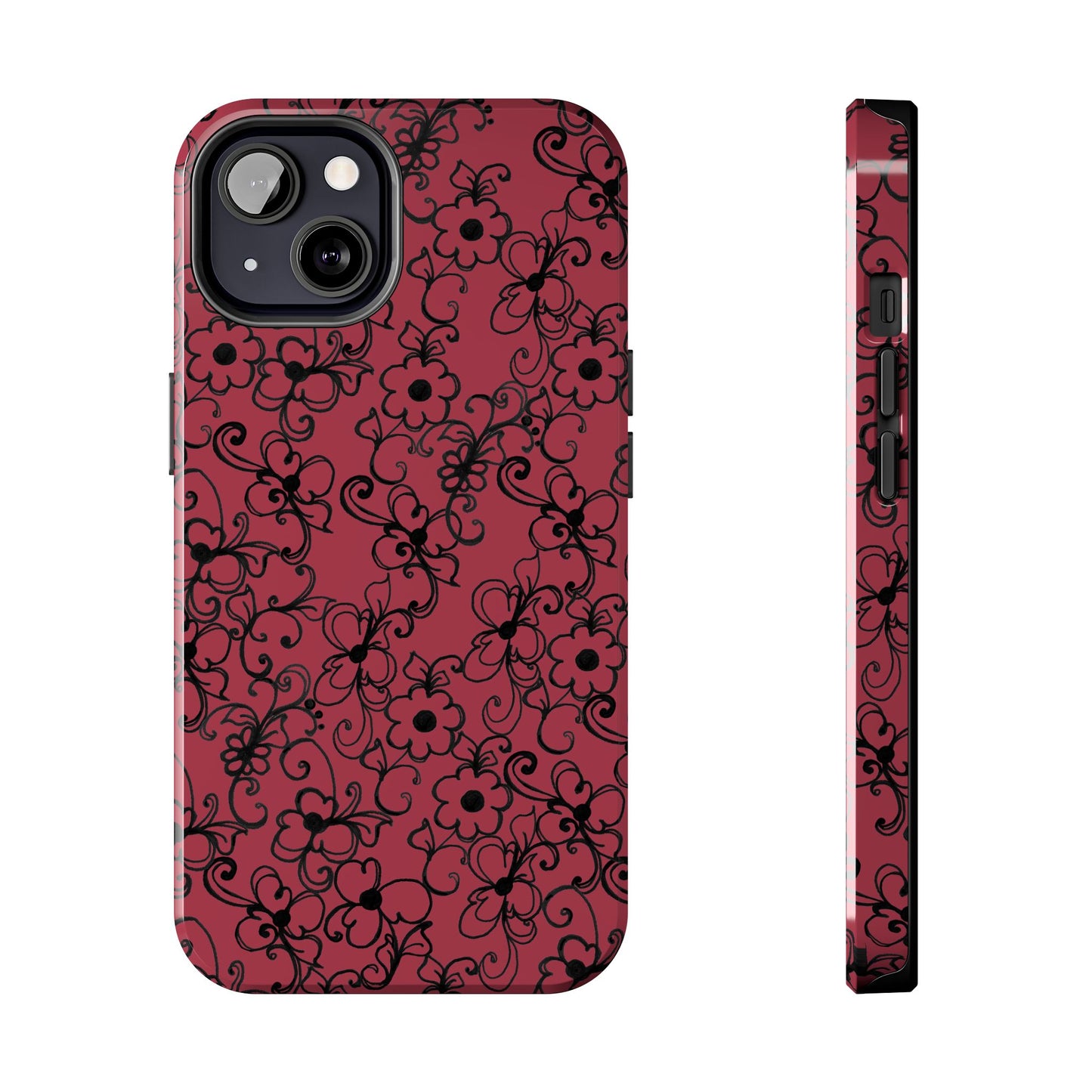 Daisy Jungle Red Phone Case