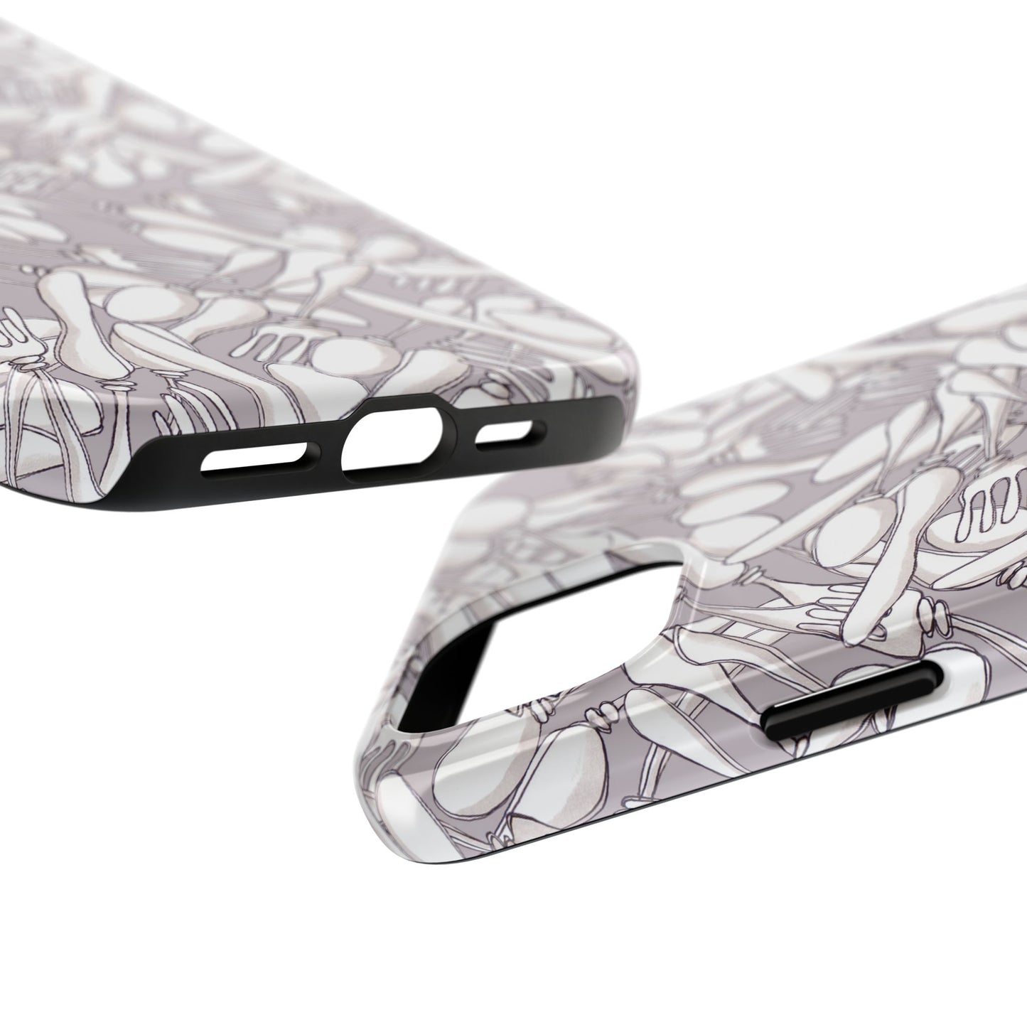 Silverware Wars Silver Phone Case