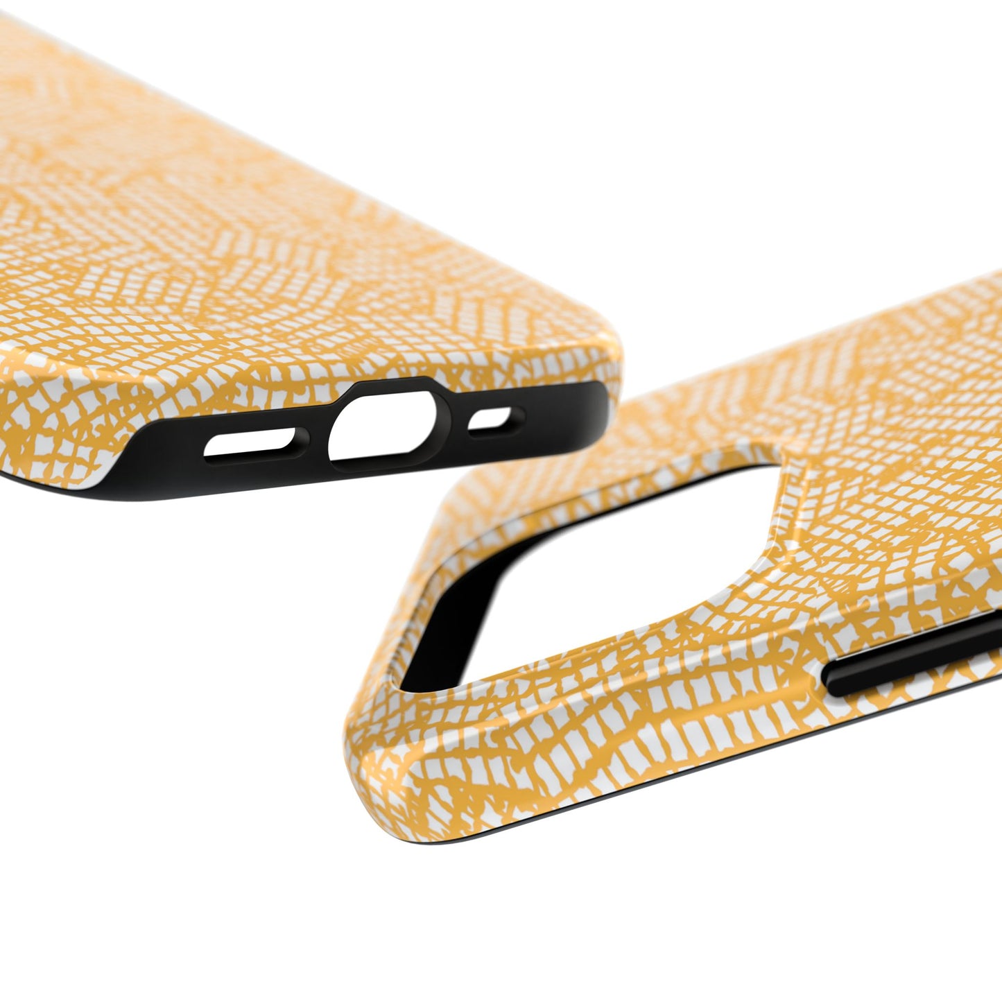 Check Patch Small Yellow Phone Case