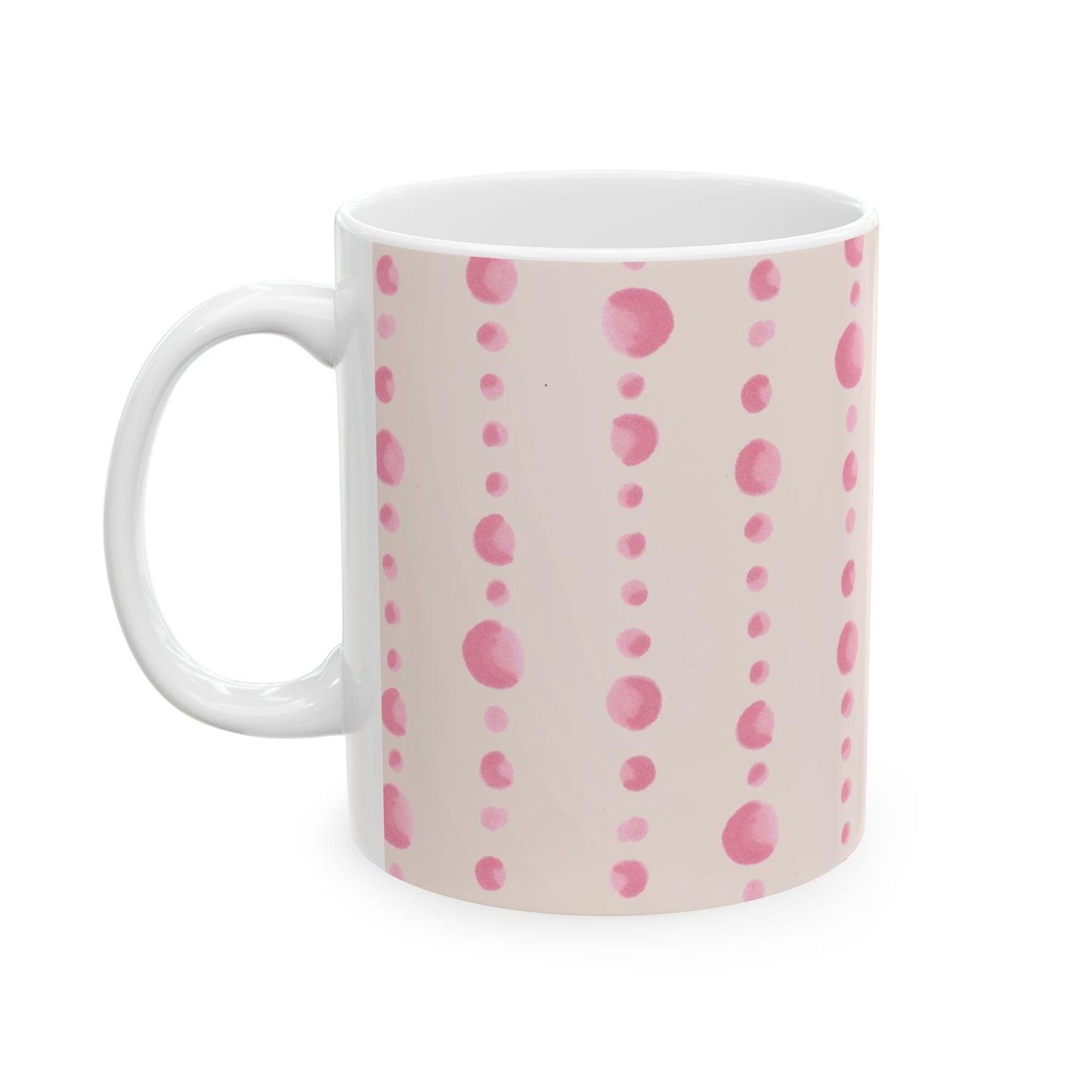 Beaded Curtain Vanilla / Pink Cup