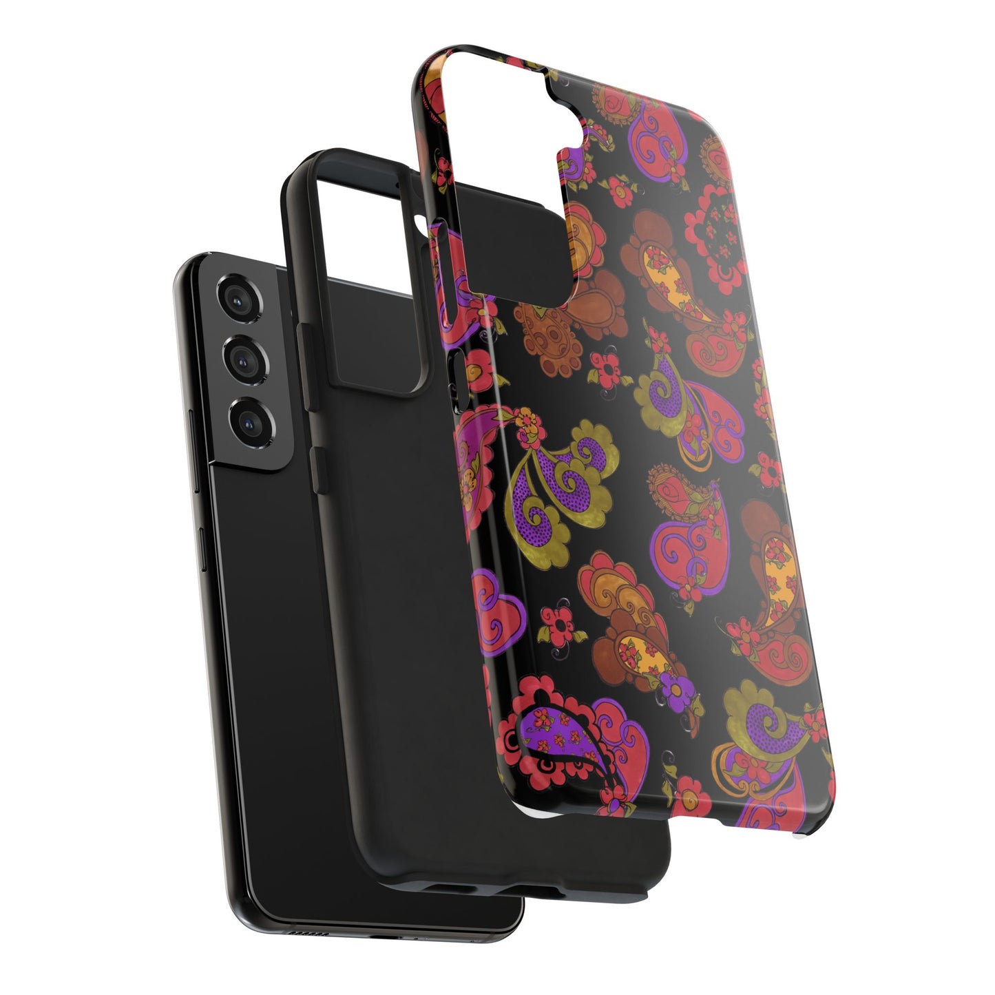 Posie Paisley Black Phone Case