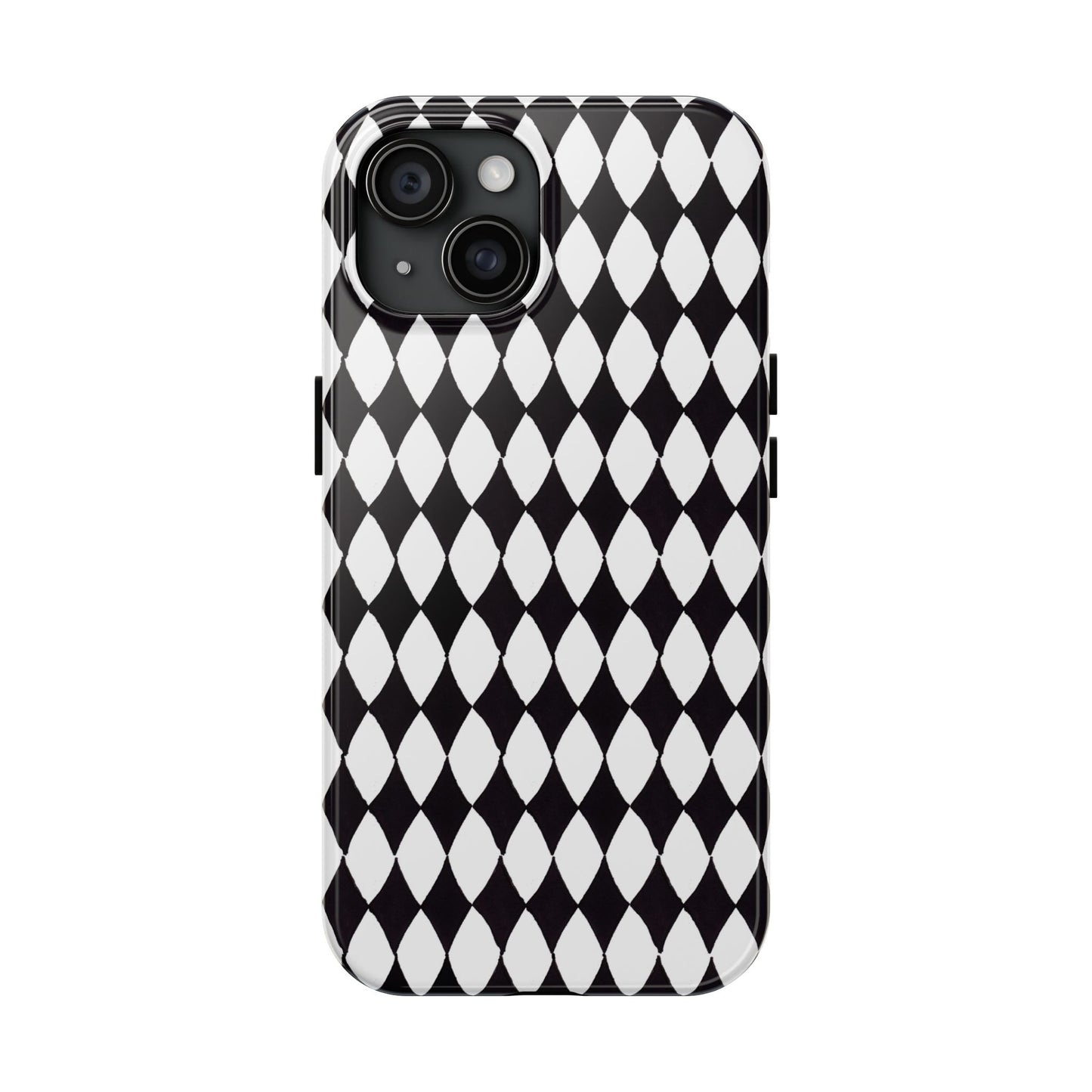 Diamond White / Black Phone Case