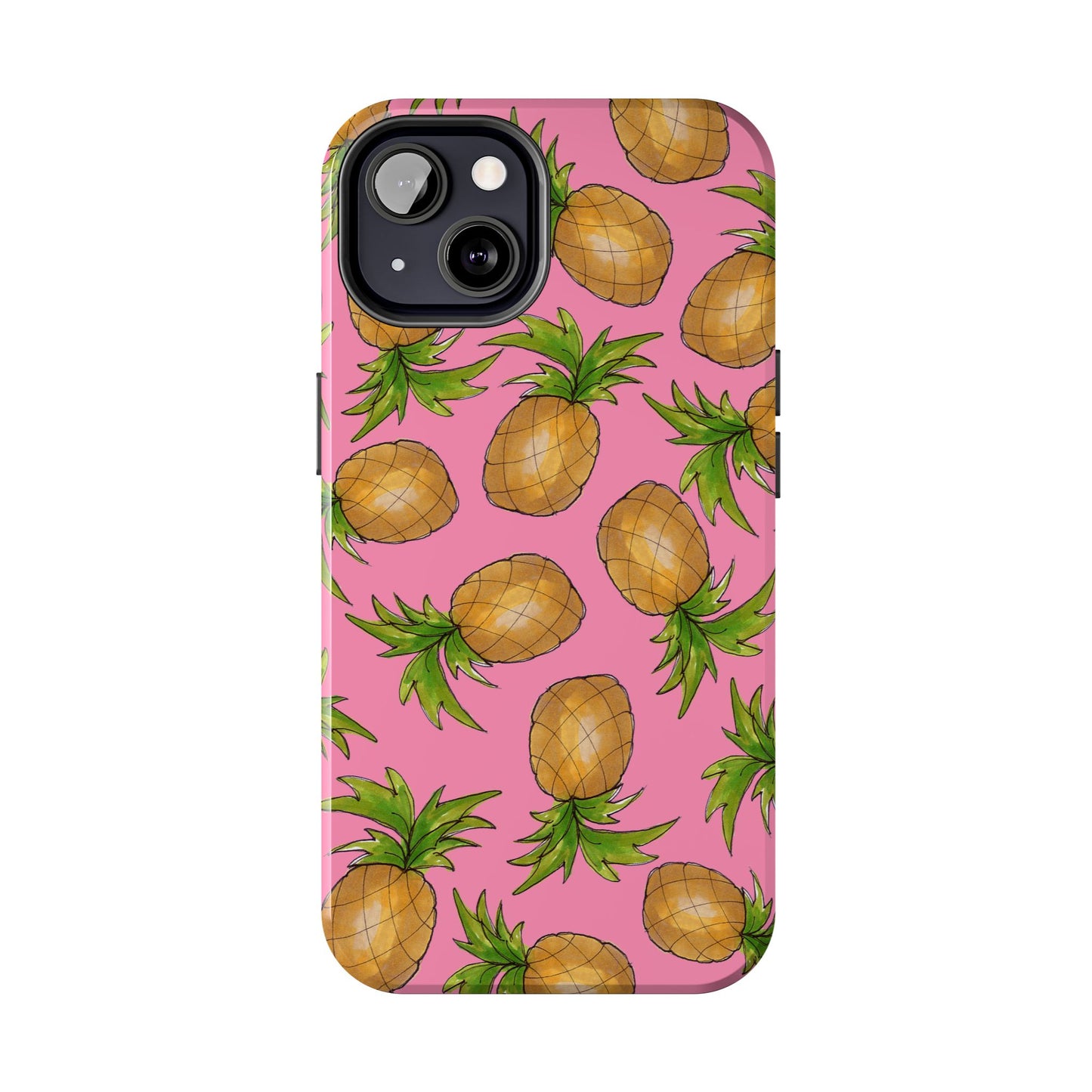 Pineapple Toss Pink Phone Case