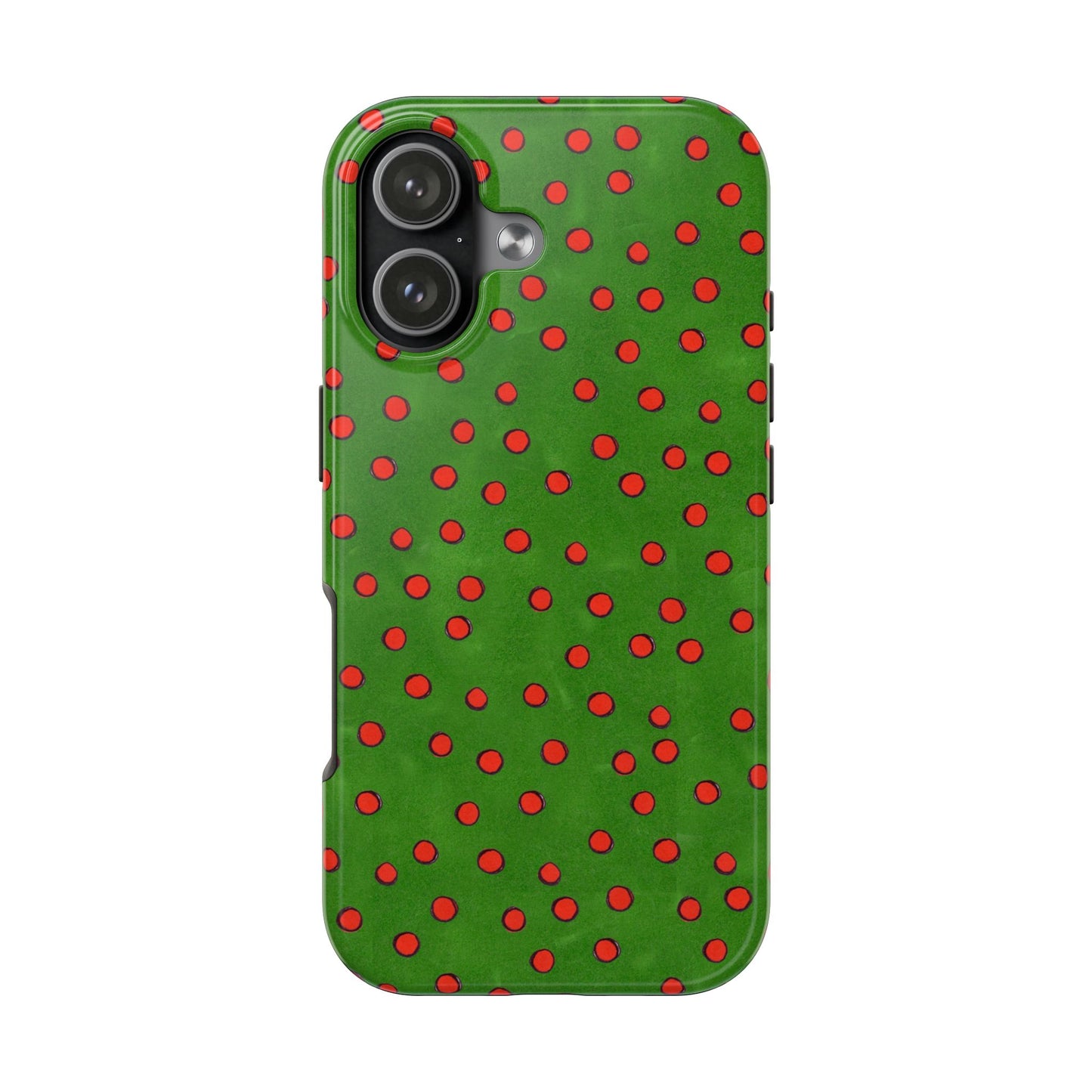Dinky Dots Green / Red Phone Case