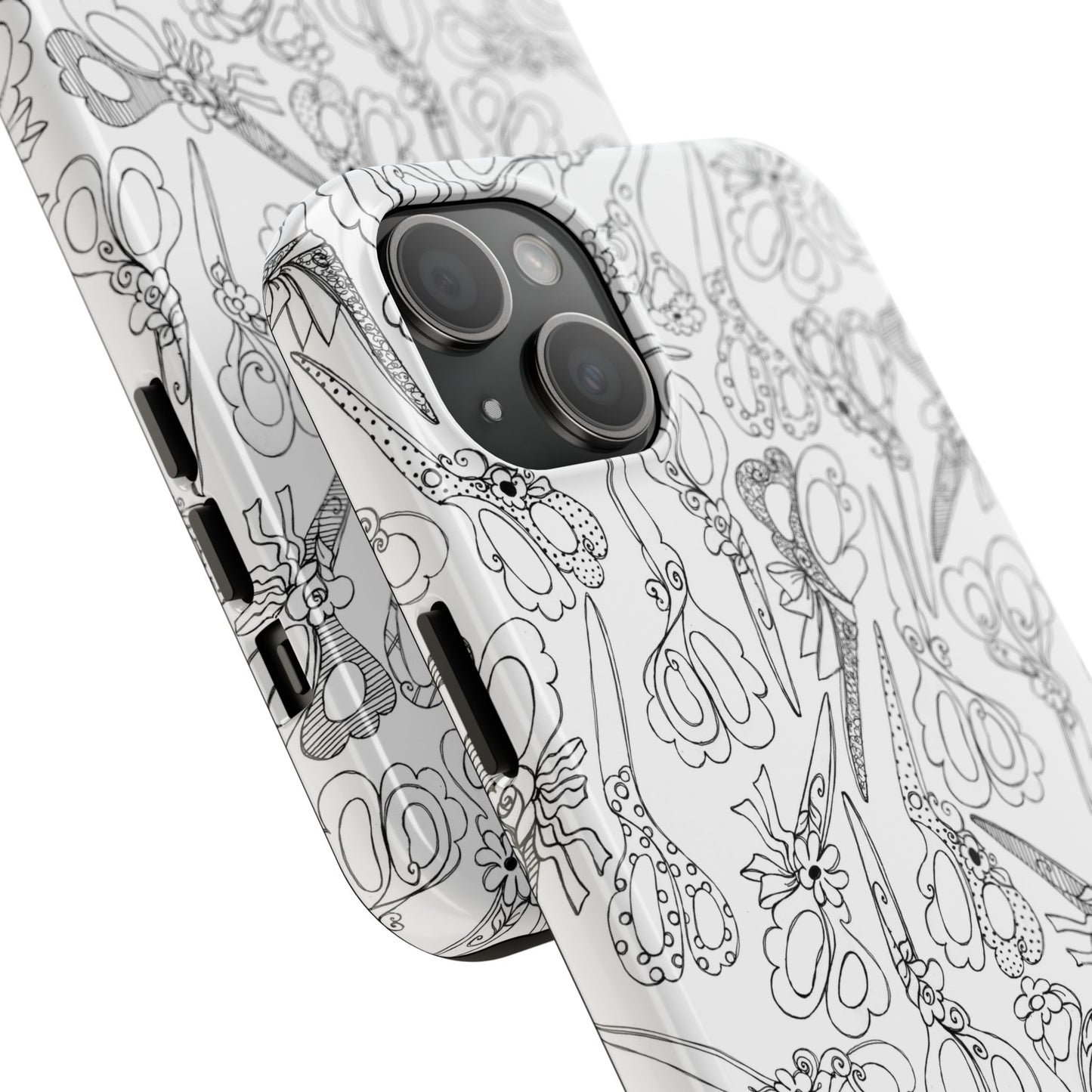 Scissor Blizzard White Phone Case