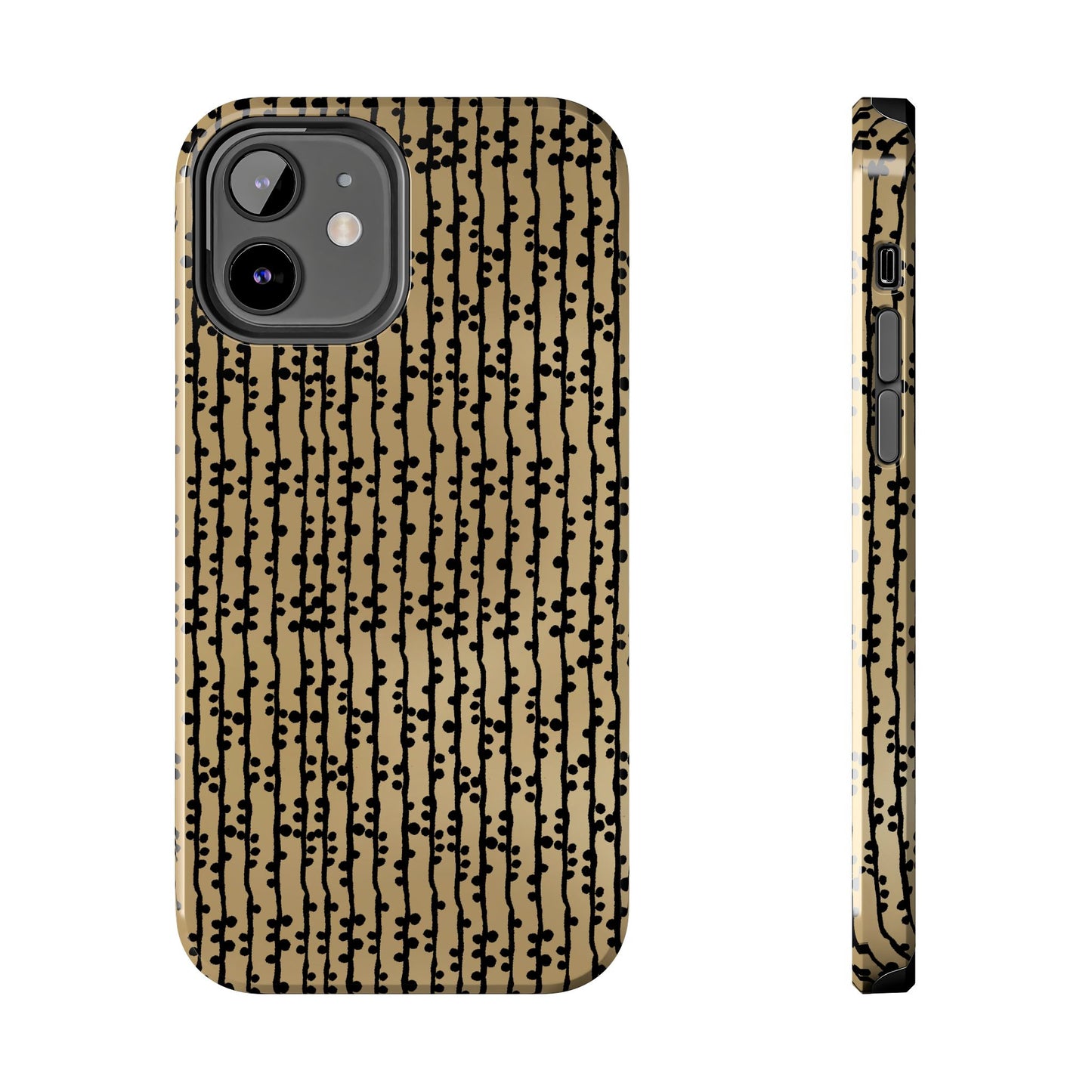 Loopy Stripe Tan Phone Case