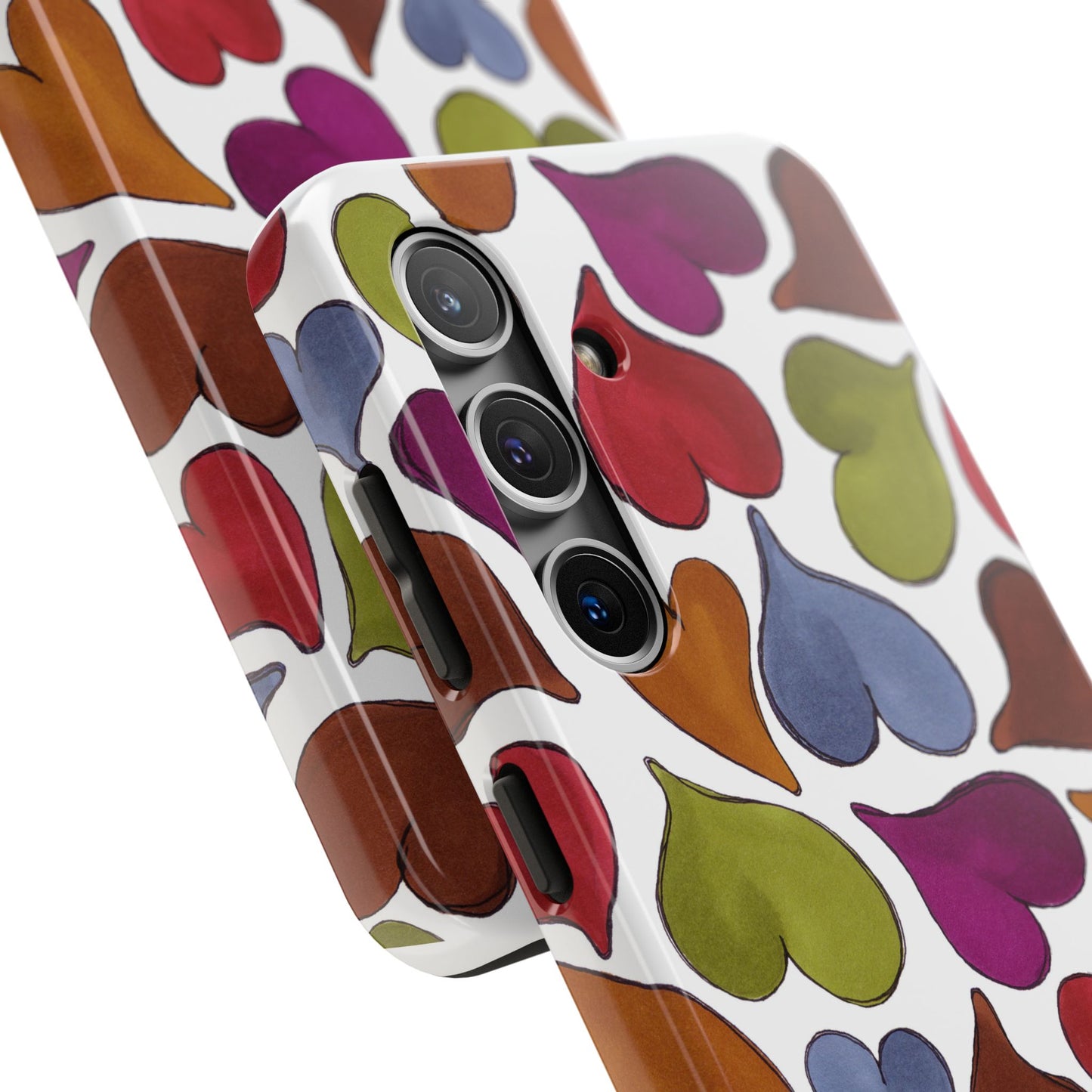 Big Hearted White Phone Case