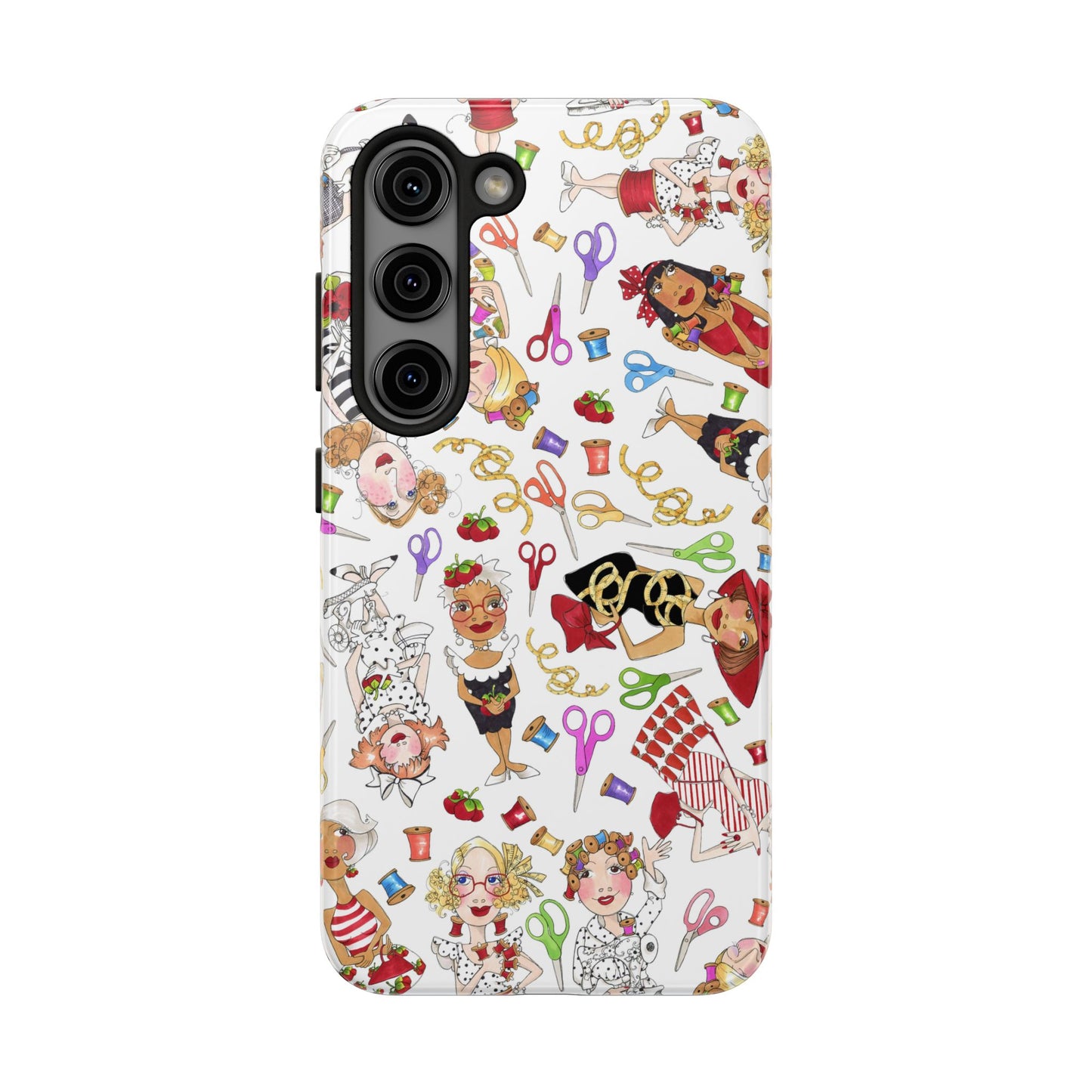 Sew Tossed White Phone Case