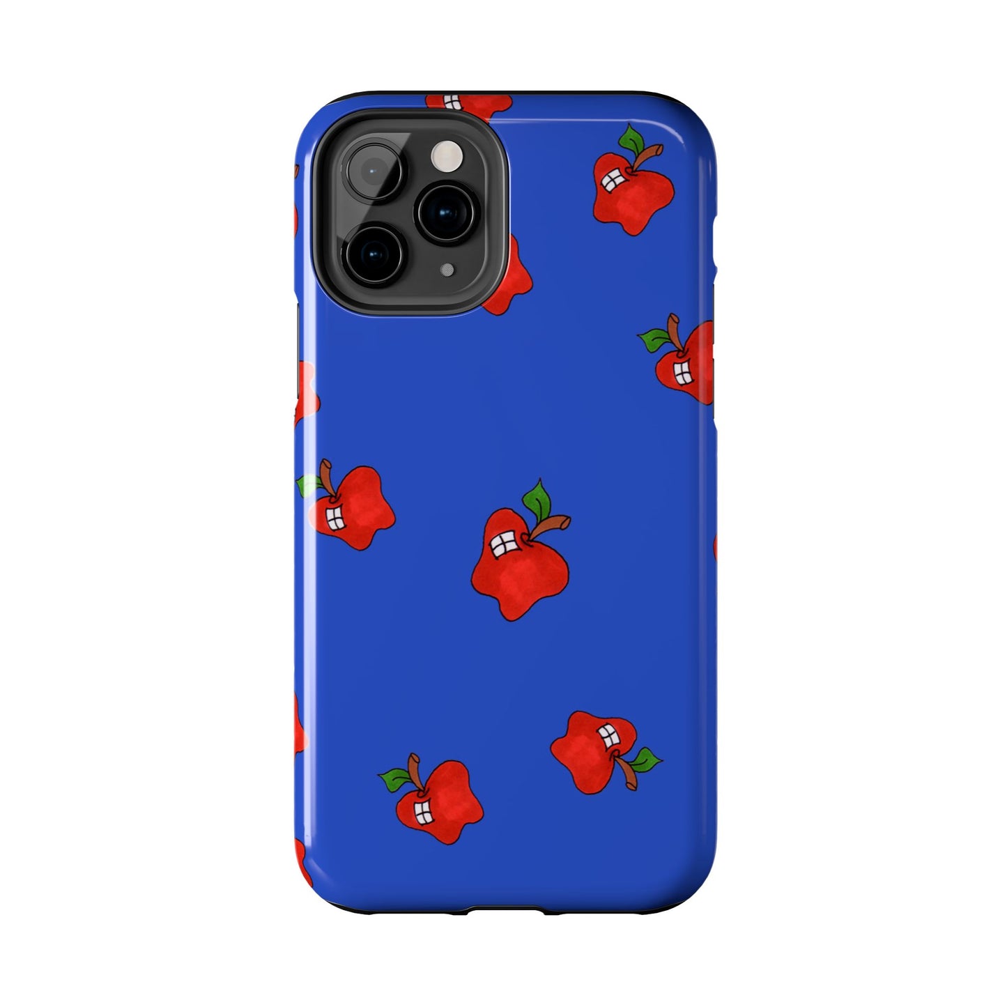 Flying Apples Blue Phone Case