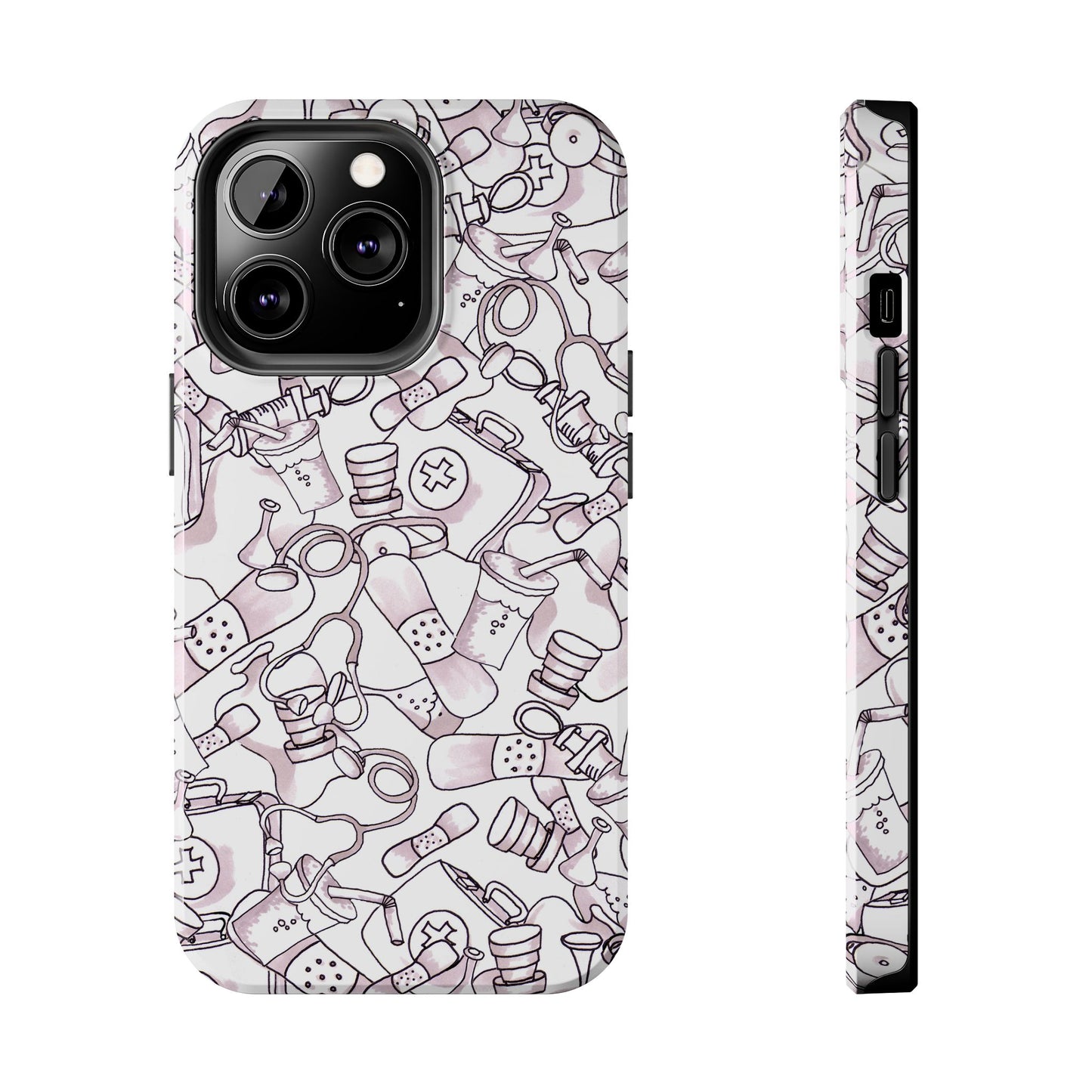 Med Stuff White Phone Case