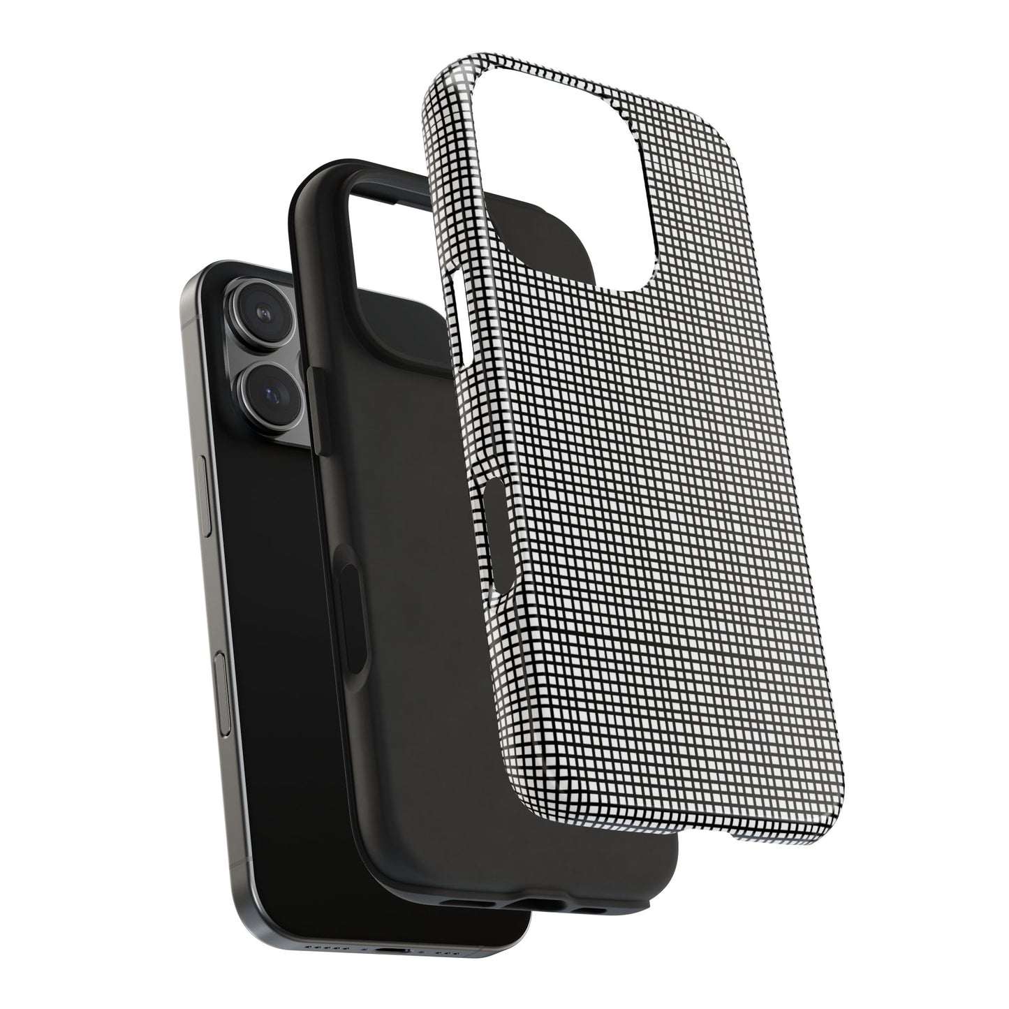 Window Pane White / Black Phone Case