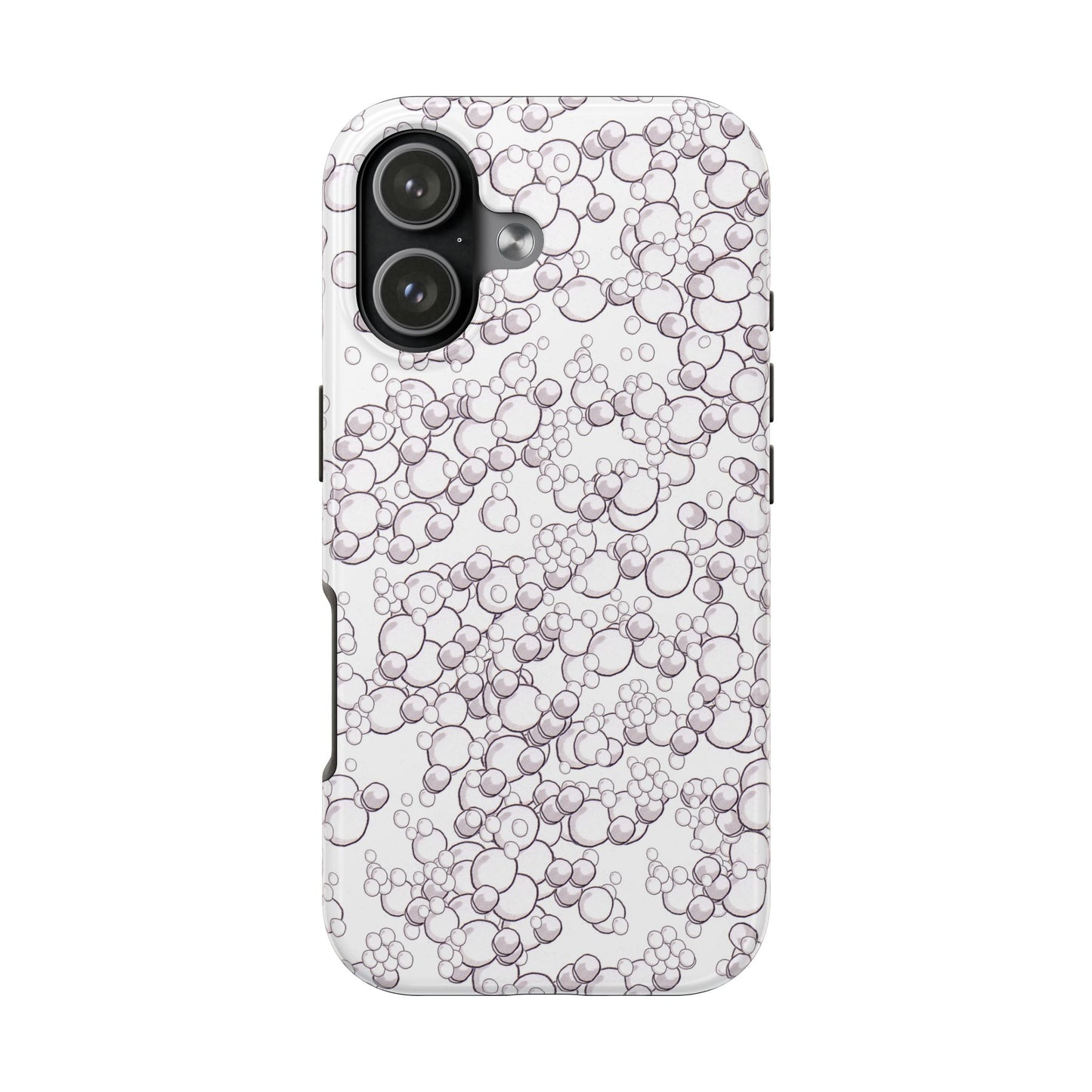 Bubble Dots White Phone Case