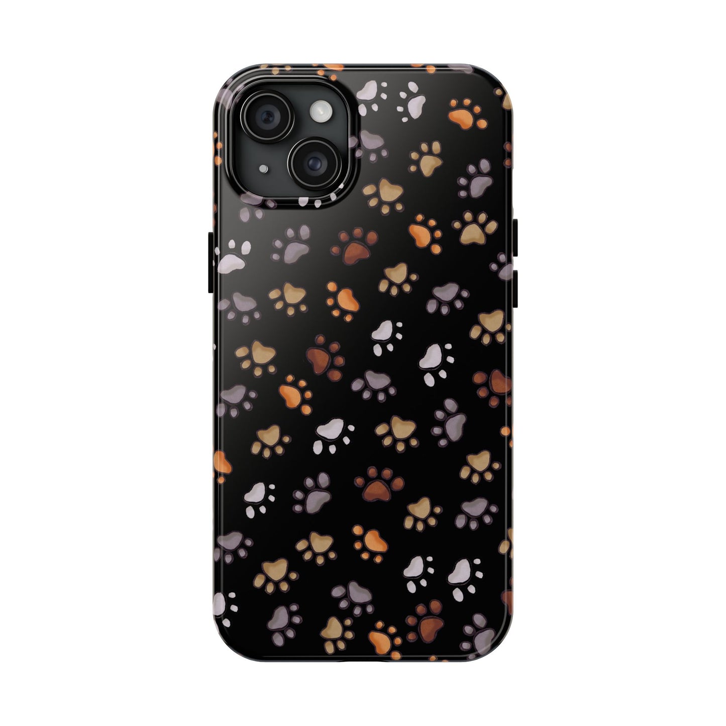 Puppy Paws Black Phone Case