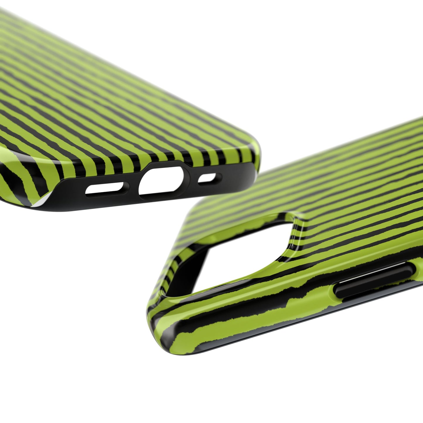 Sorta Stripe Green / Black Phone Case