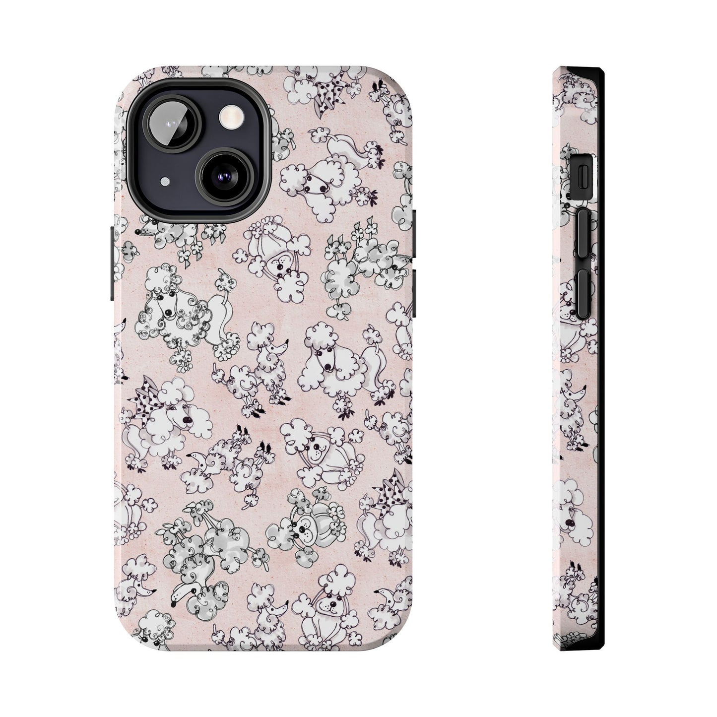 Paris Poodles Pink Phone Case