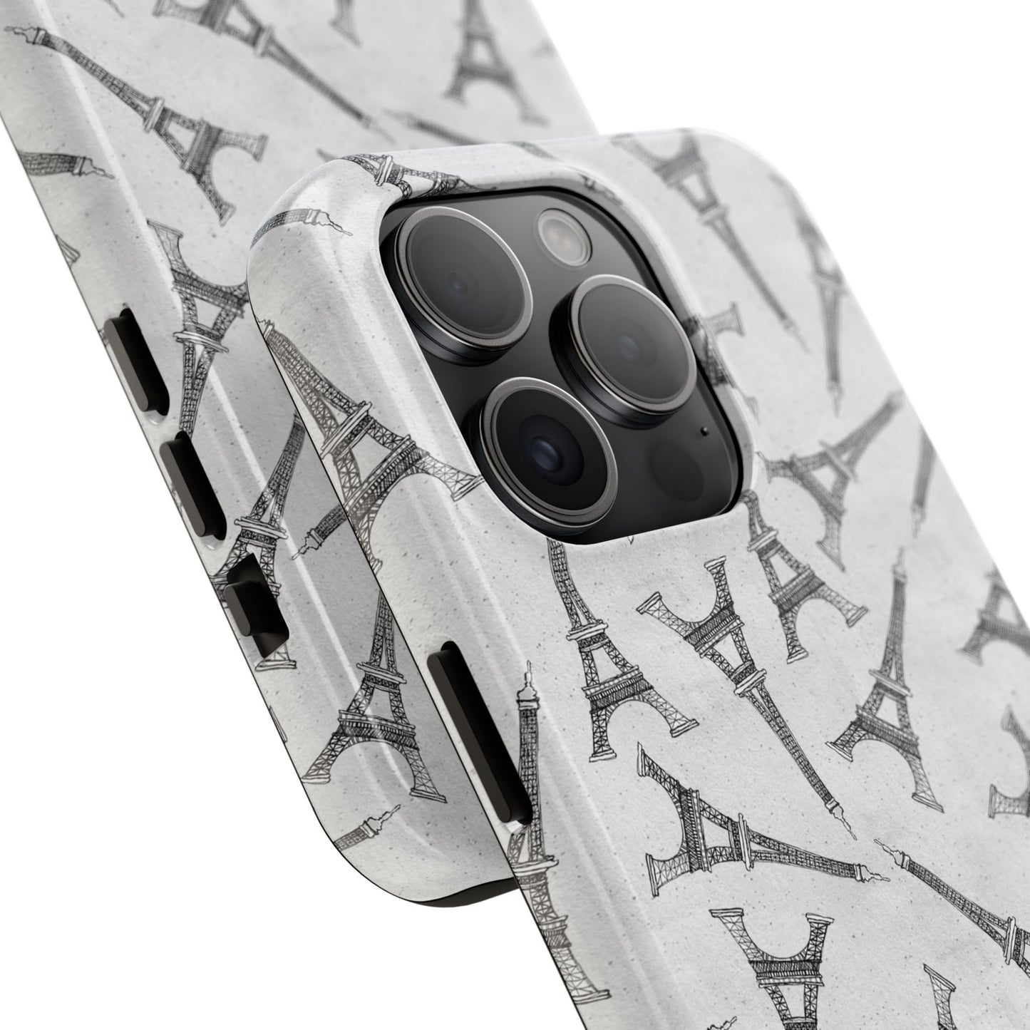 Eifelesque Silver Phone Case