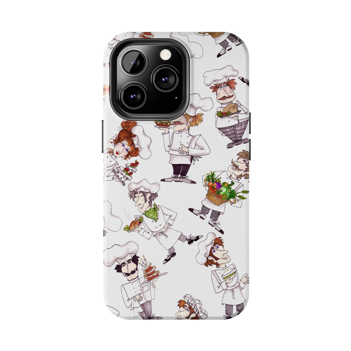 Tossed Chefs White Phone Case