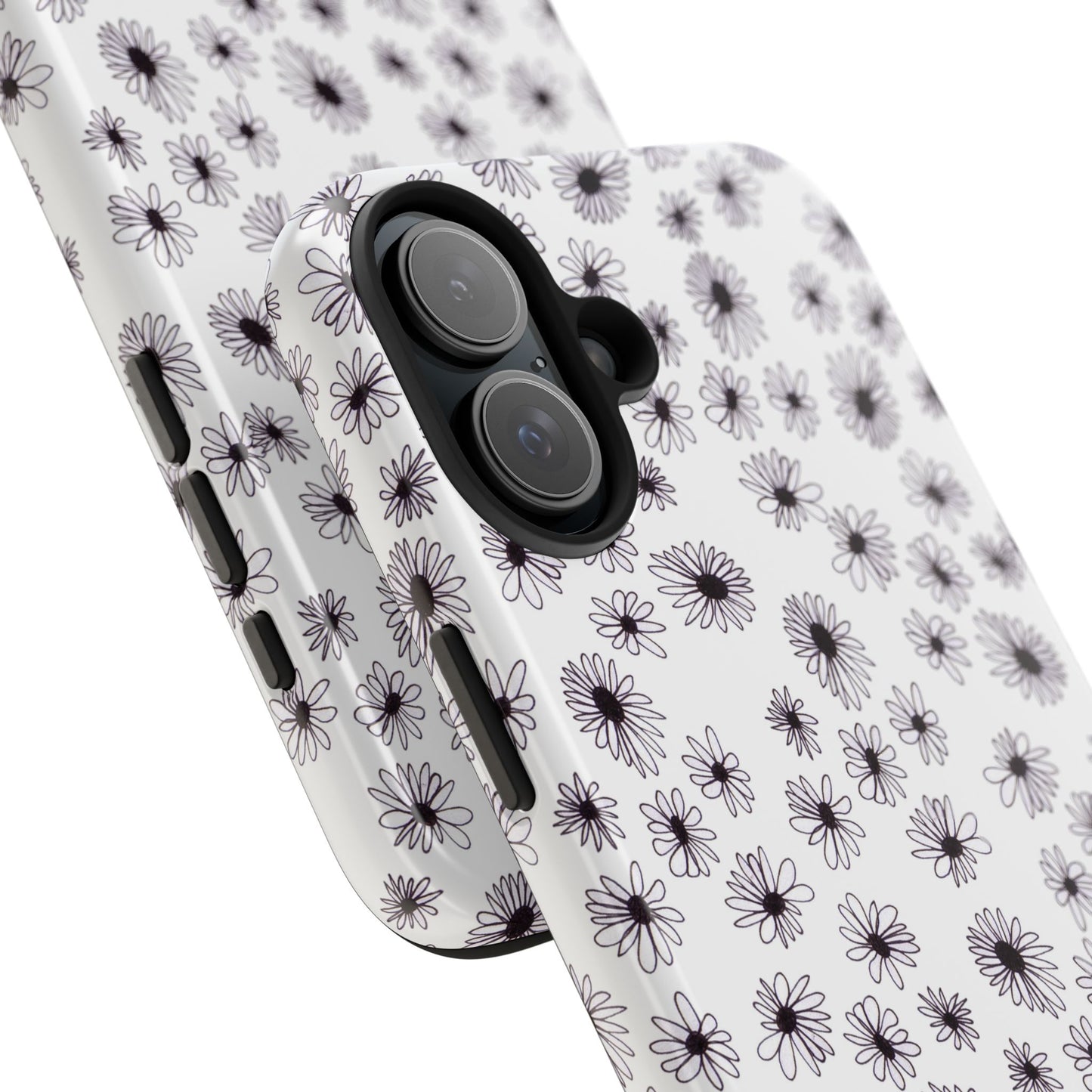 Random Daisy White / Black Phone Case