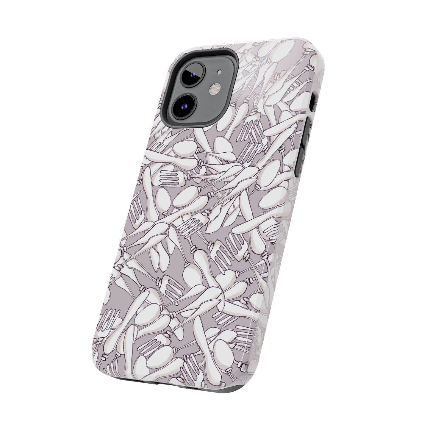 Silverware Wars Silver Phone Case