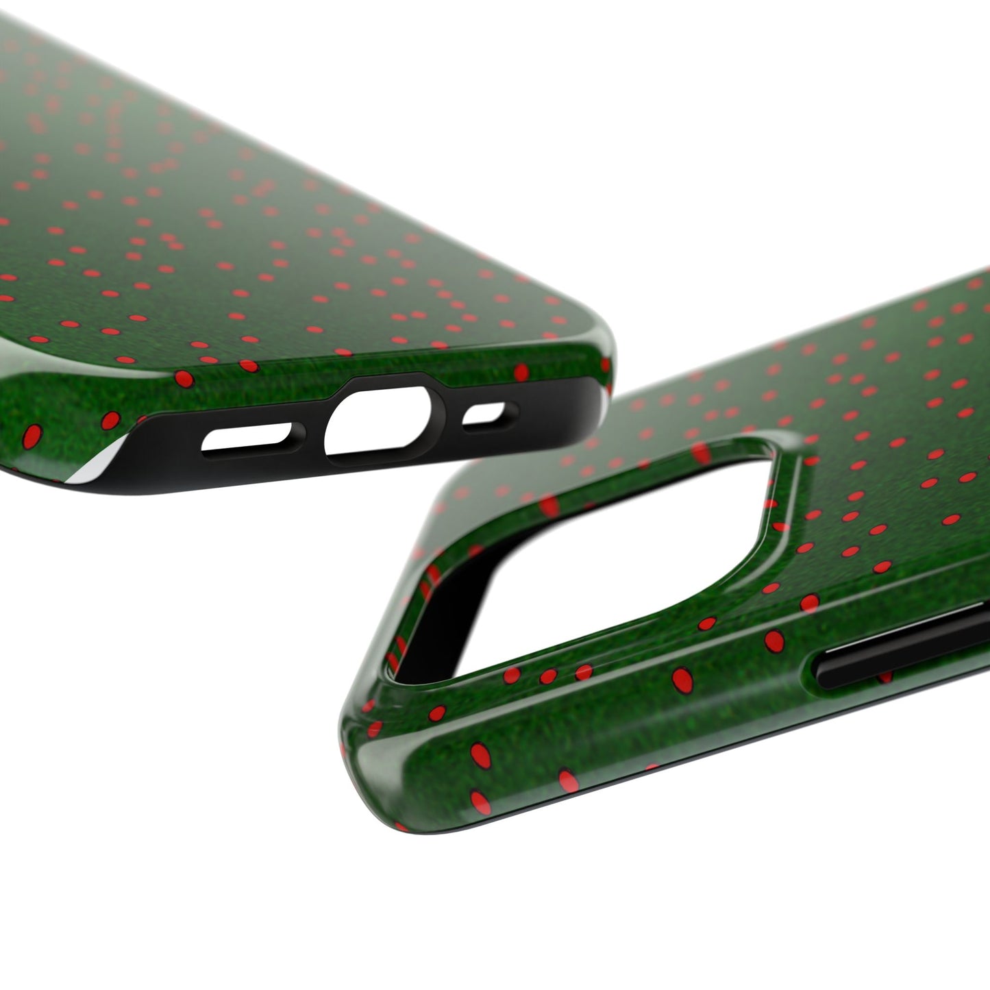 Happy Dots Green / Red Phone Case