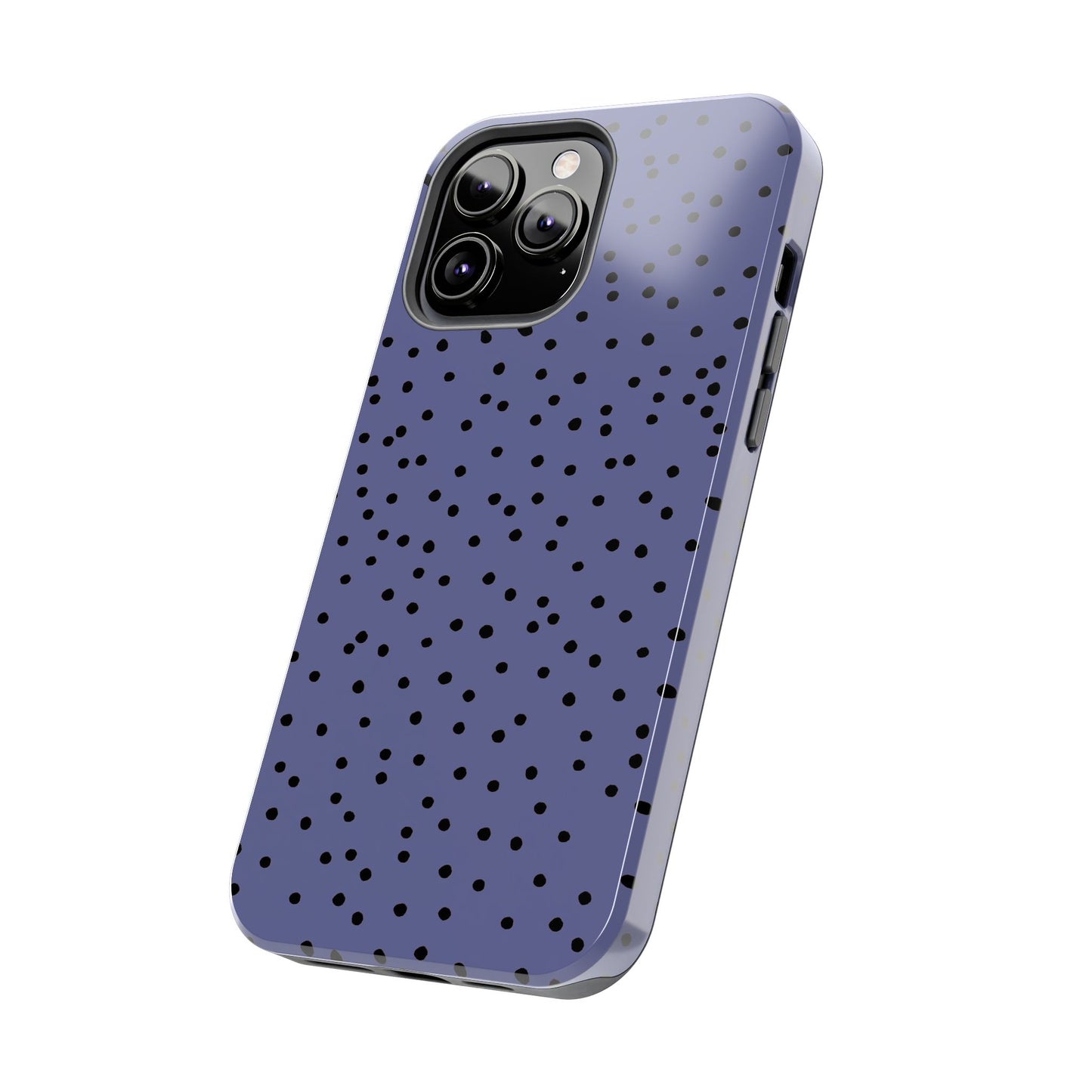 Dinky Dots Blue / Black Phone Case