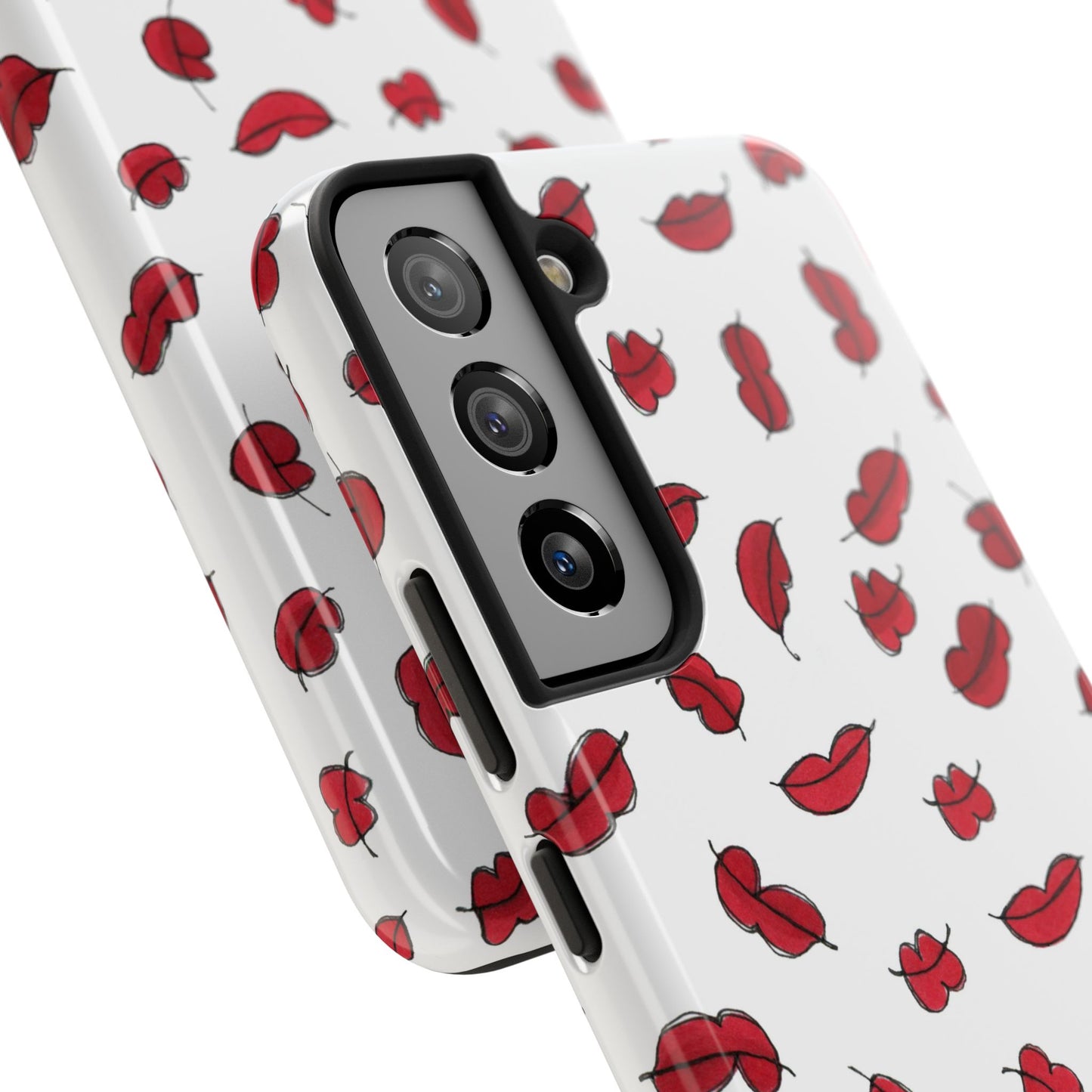 Lotsa Lips White Phone Case