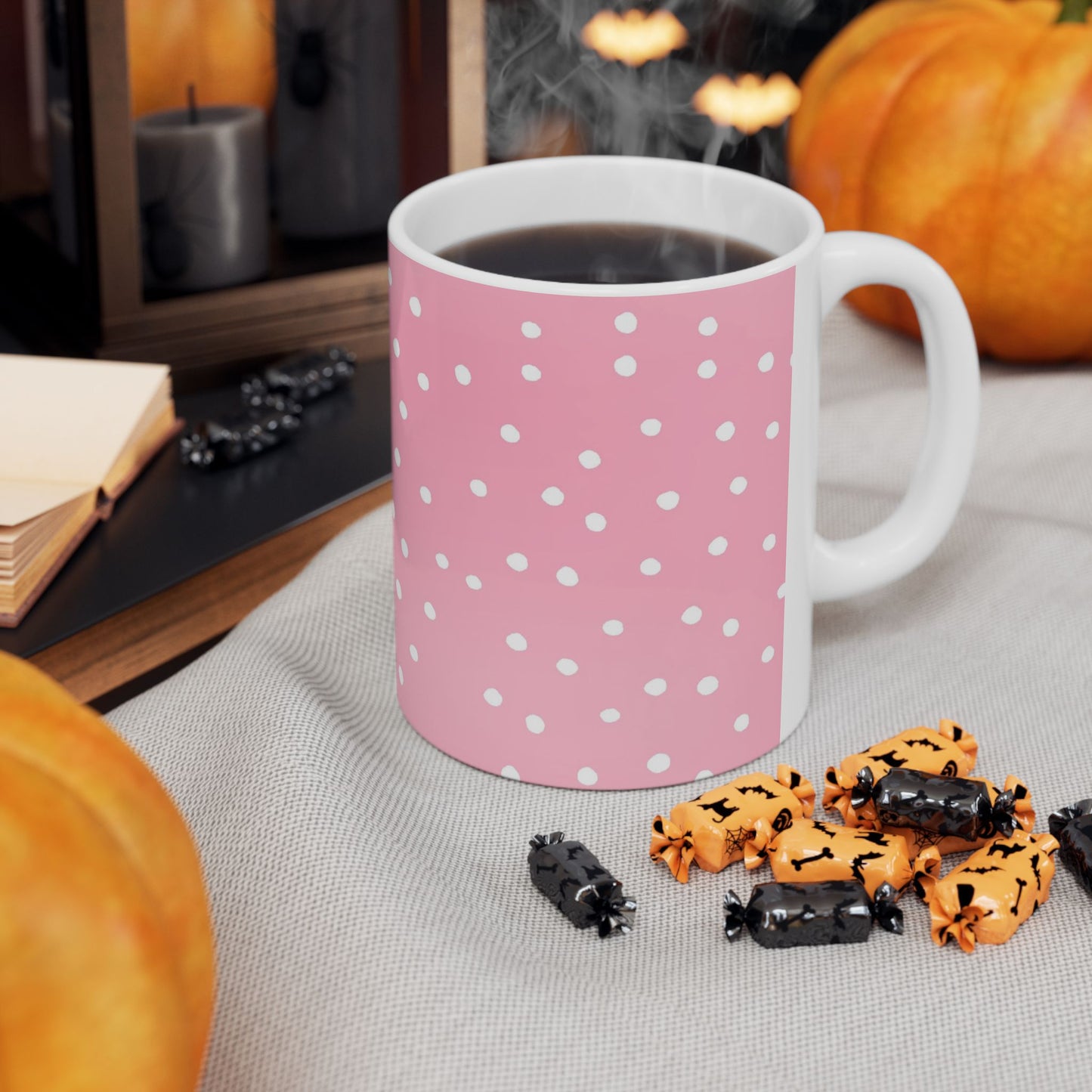 Dinky Dots Pink / White Cup