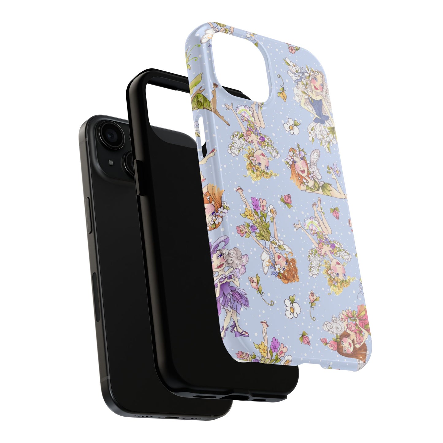 Tossed Fairies Blue Phone Case