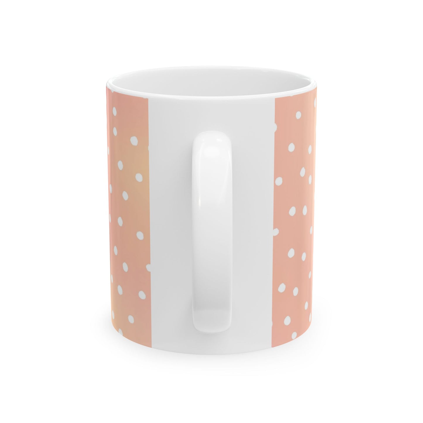 Dinky Dots Peach / White Cup