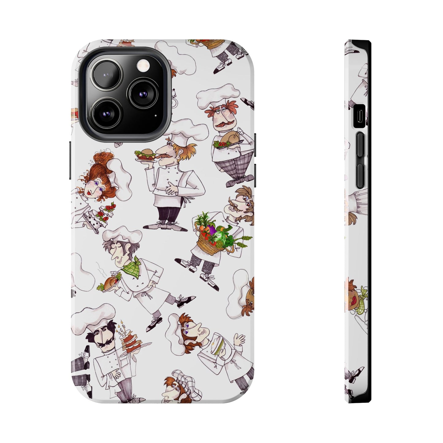 Tossed Chefs White Phone Case
