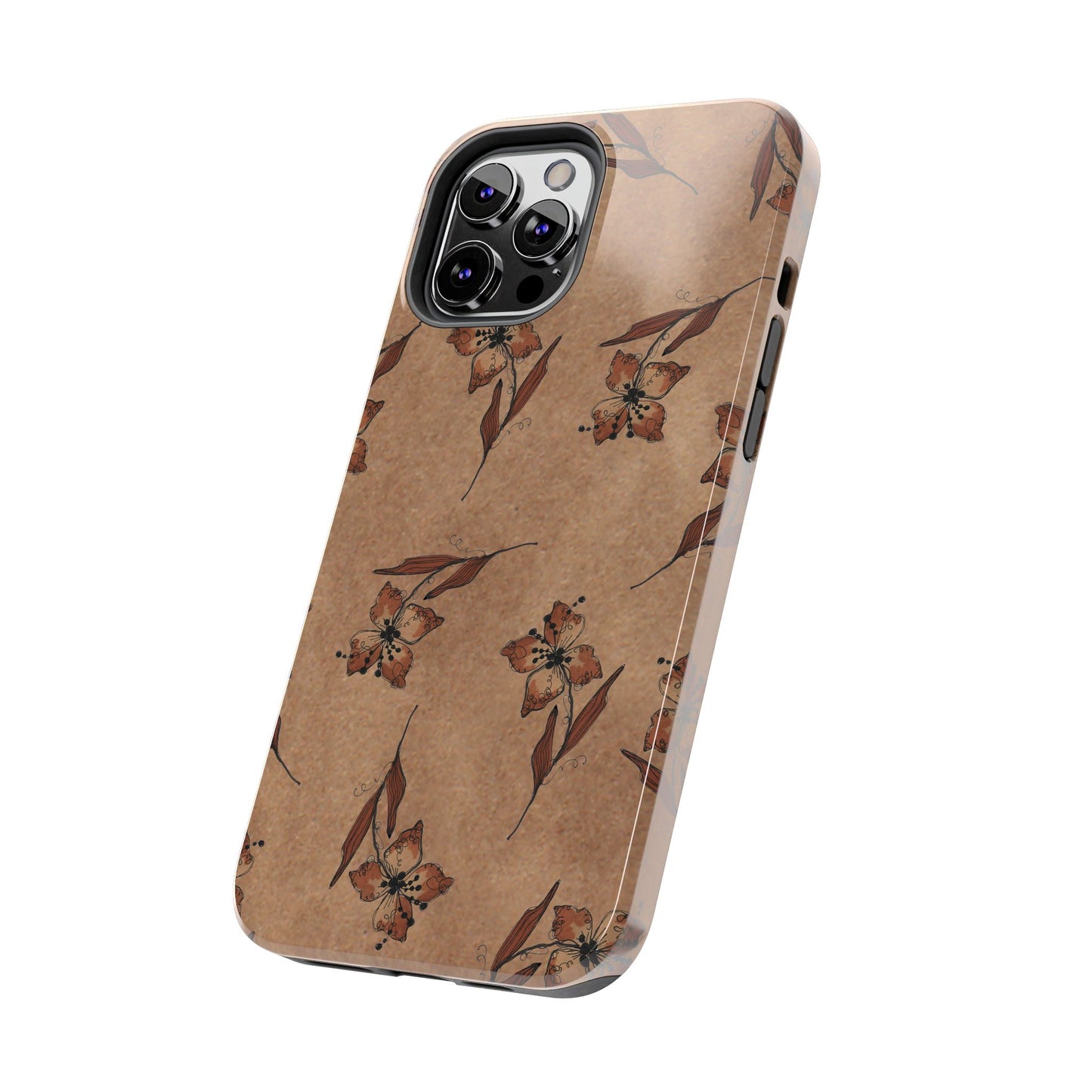 Brown Buds Phone Case
