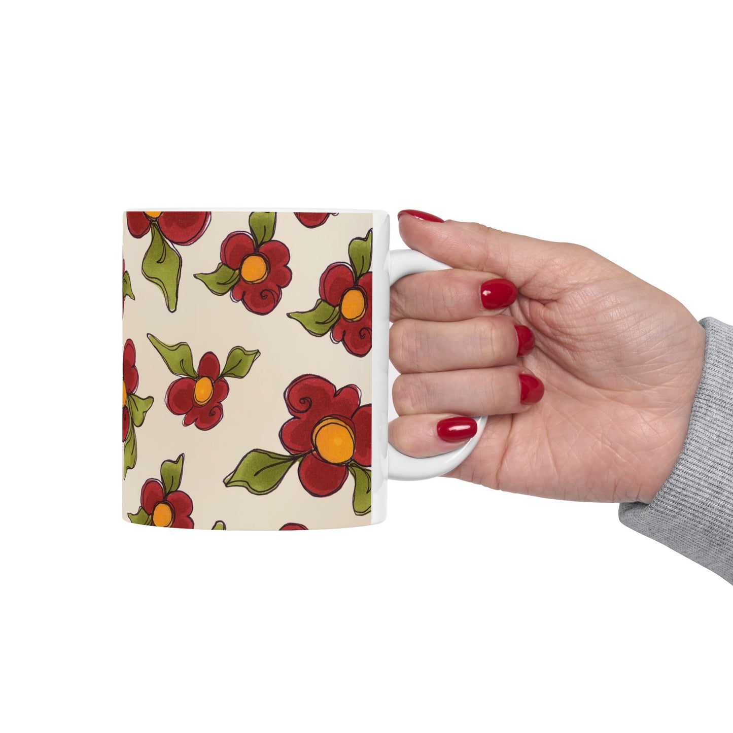 Chili Pepper Daisies Cup