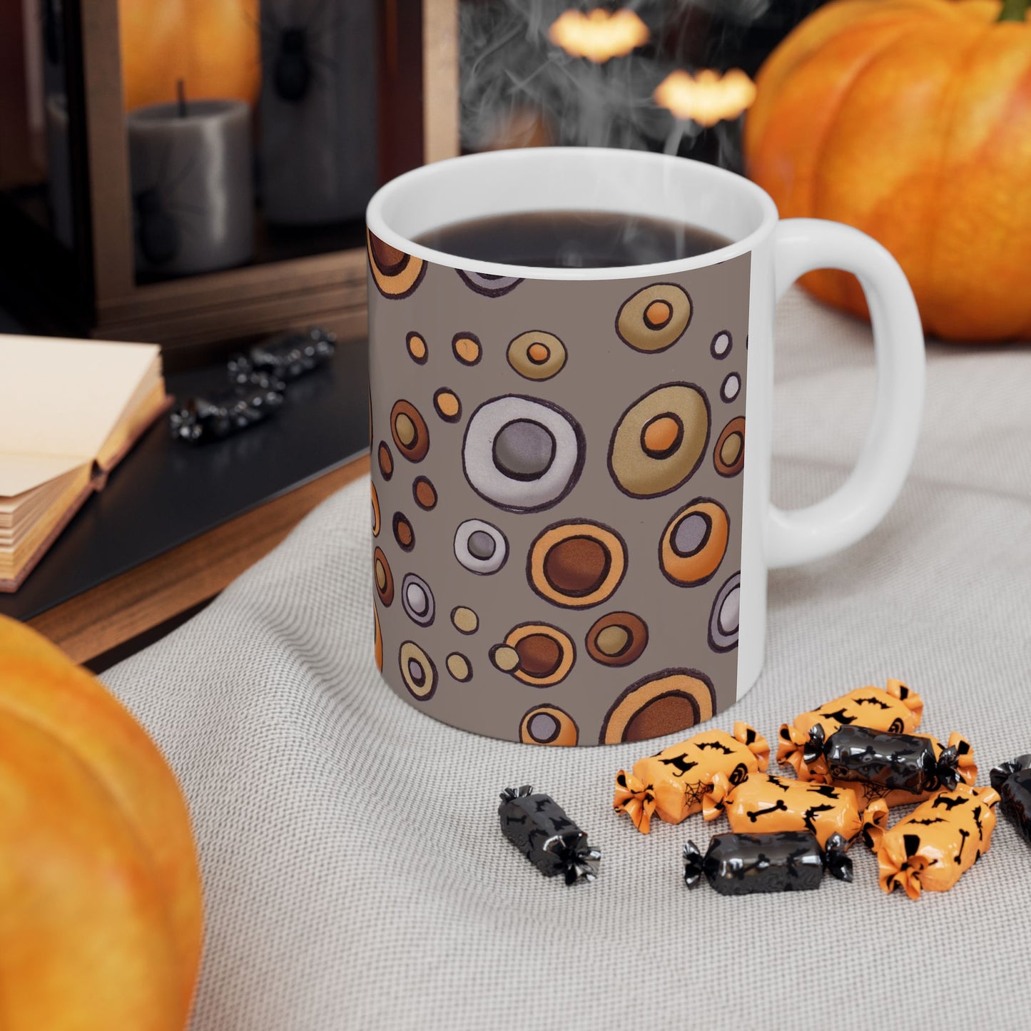 Doggie Dots Gray Cup