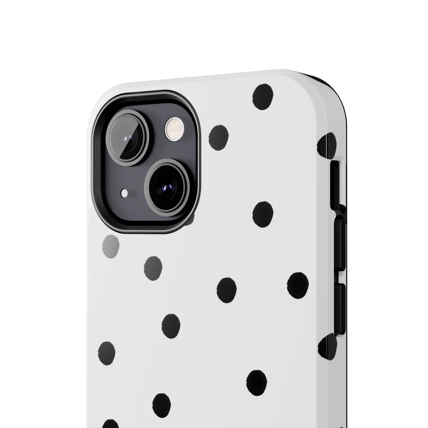 Space Dots White / Black Phone Case