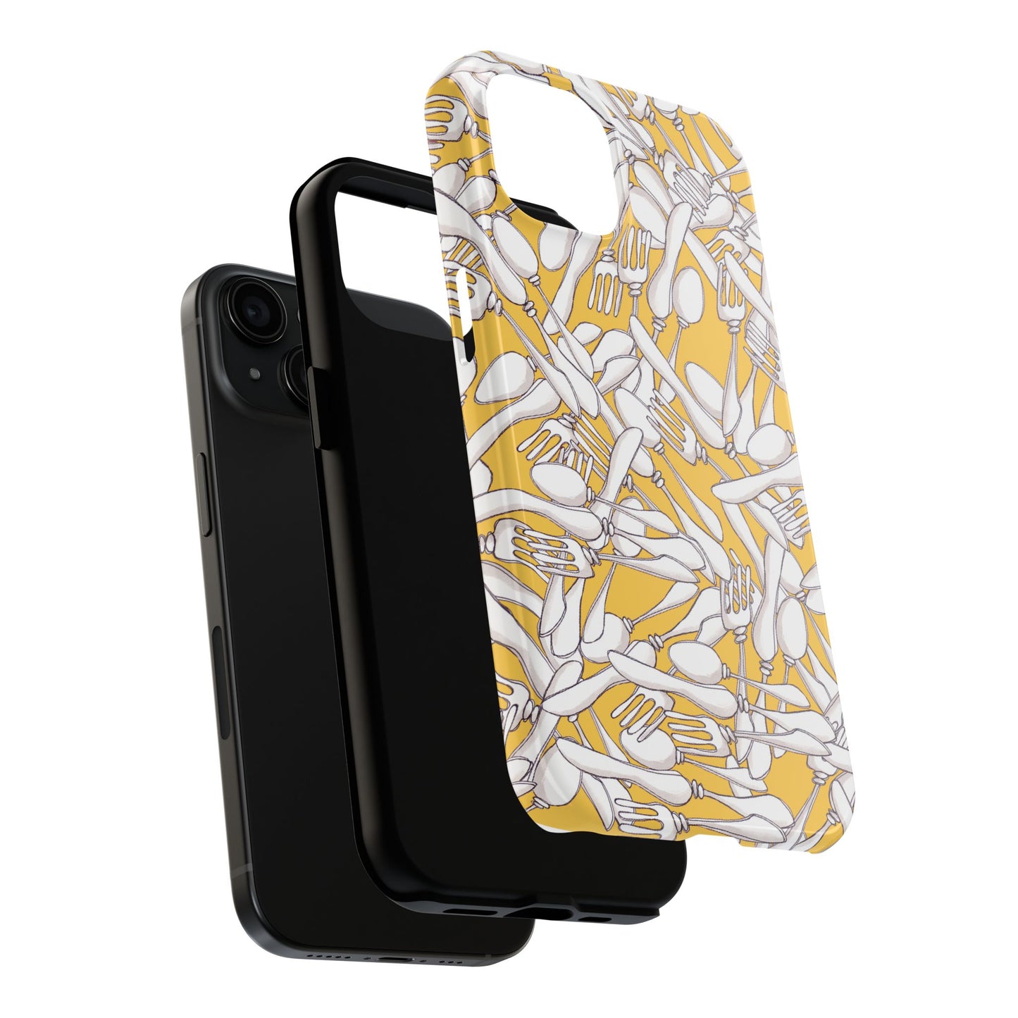Silverware Wars Yellow Phone Case