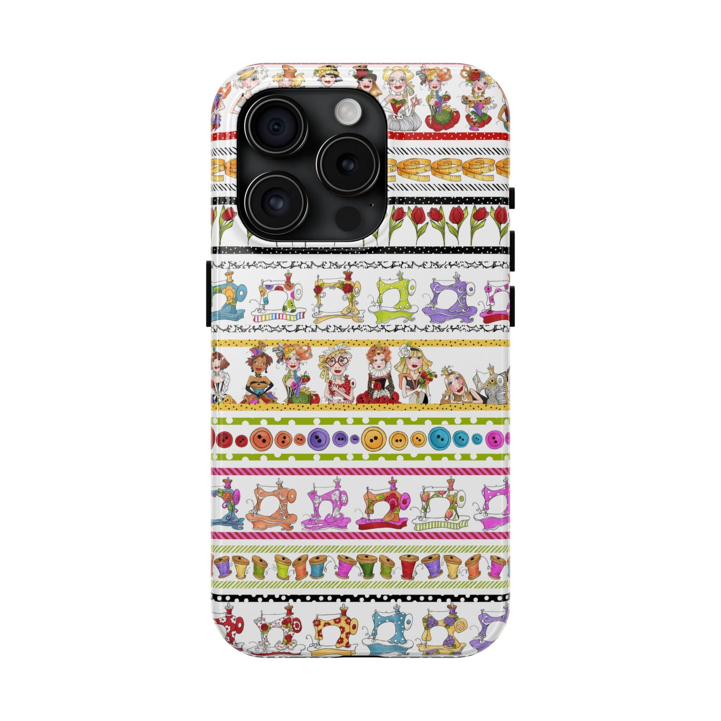 Curious Border White Phone Case