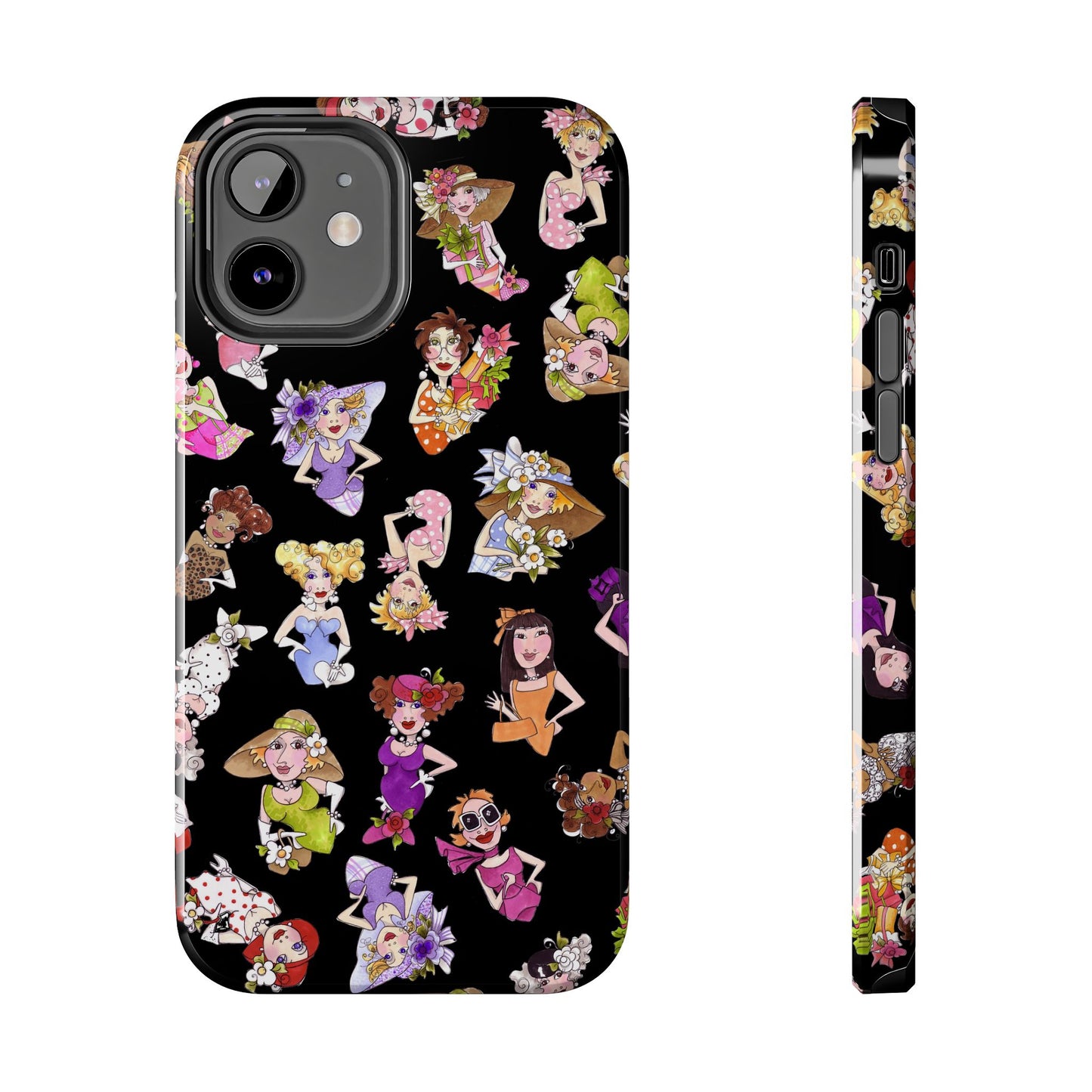 Fast Women Tossed Black Phone Case